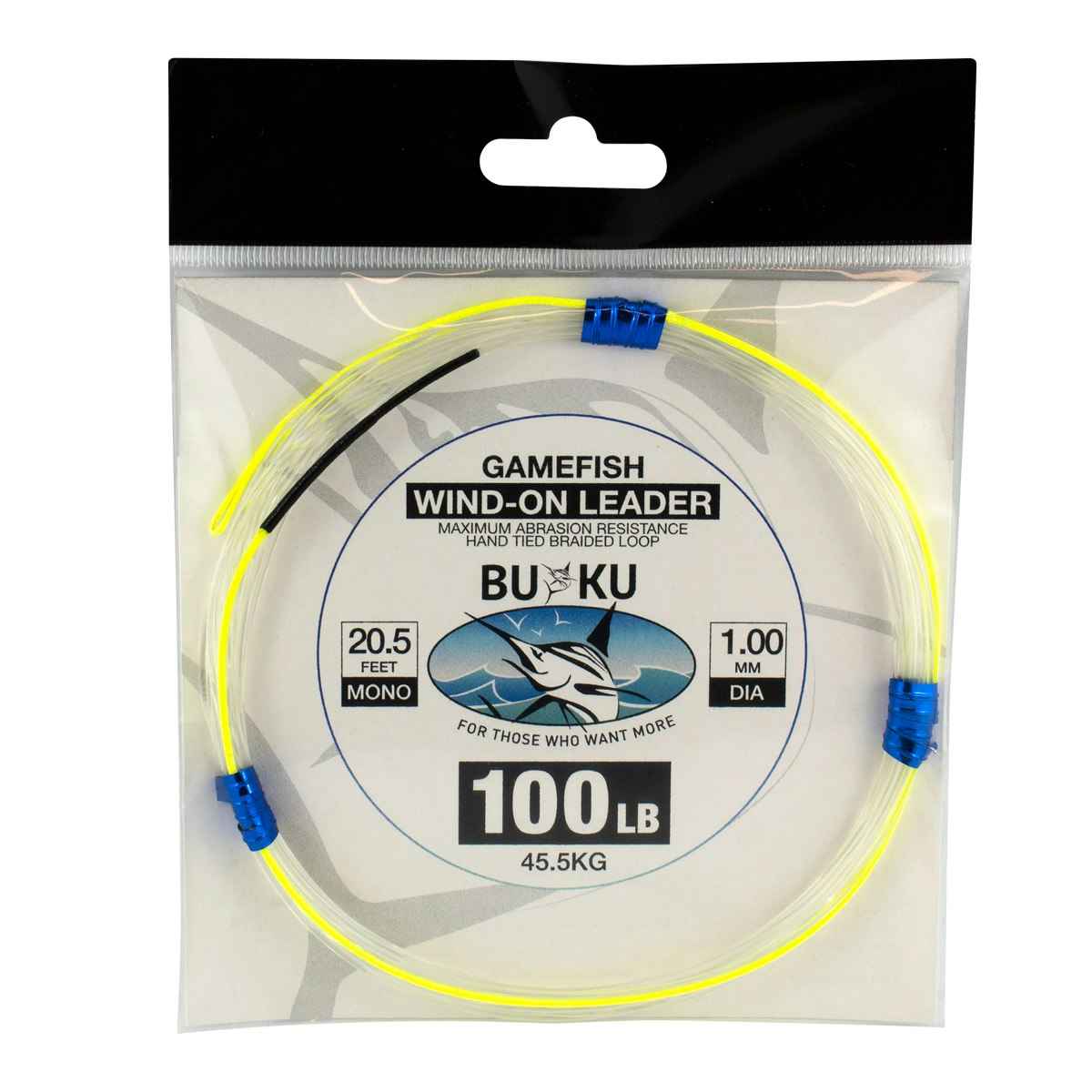 IGFA Approved Mono Wind-On Fishing Leader - Premium Saltwater & Freshwater Fishing Line for Big Game Angling - Perfect for Offshore Trolling, Deep Sea Fishing, and Sportfishing Adventures