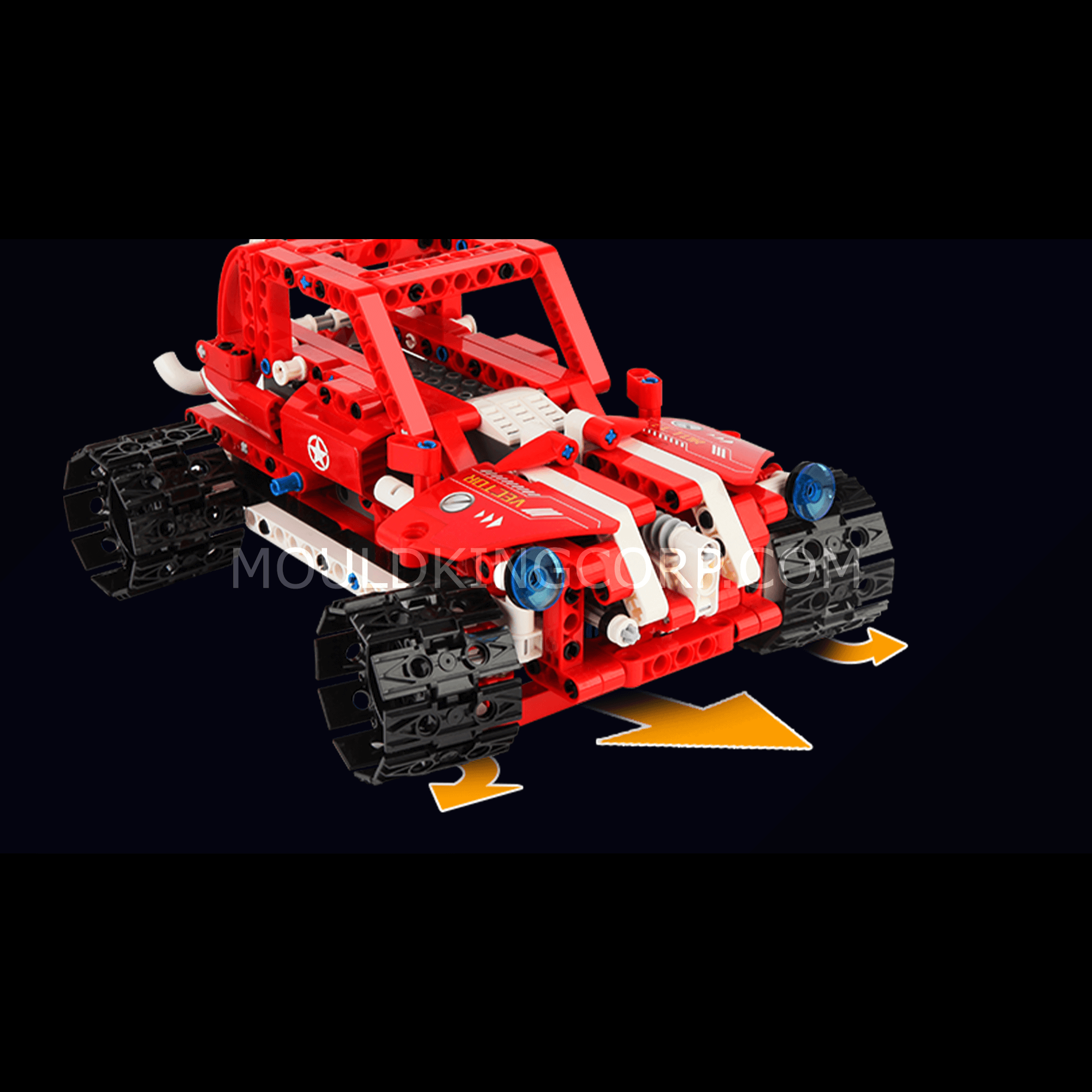 MOULD KING 15048 Power Brick Vector 3-in-1 Robot Building Set - 568 PCS STEM Educational Toy for Kids & Adults | Creative Construction Kit for School Projects, Birthday Gifts & Robotics Enthusiasts