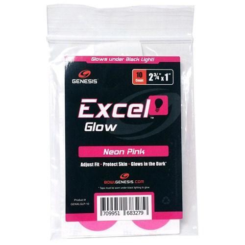 Genesis Excel Glow Performance Bowling Tape - Neon Pink (10-Pack) | Grip Enhancement for Bowlers | Perfect for Night Leagues & Tournaments