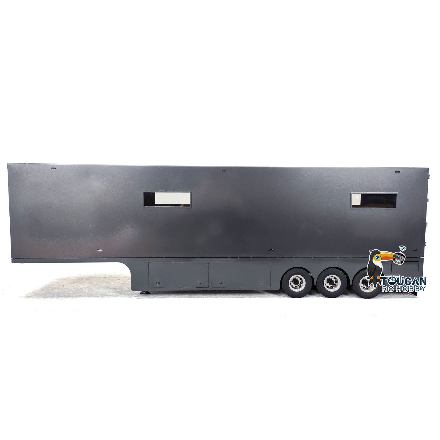 2in1 1:14 Scale Metal 3 Axle RC Semi Trailer Truck with Electric Lifting Legs - Compatible with RC Tractor & Radio Control Cars - Perfect for Hobbyists & Model Collectors - Great for Racing, Off-Roading & Display Scenes