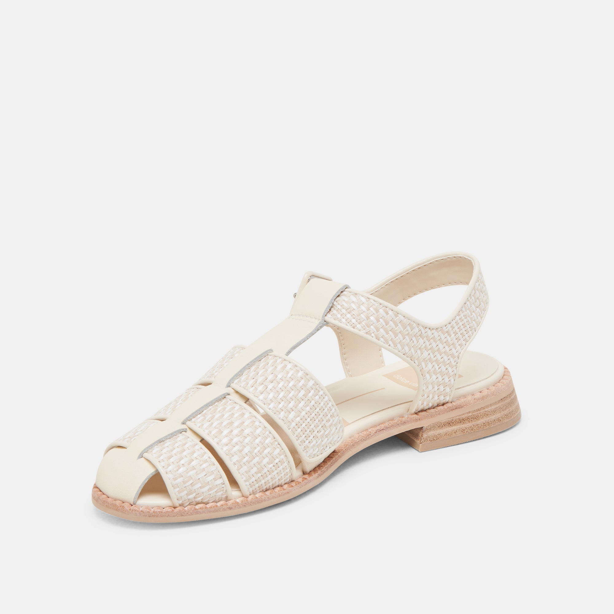 HOLIS Women's White Multi Raffia Sandals - Comfortable Beach Sandals for Summer, Vacation, and Casual Outings