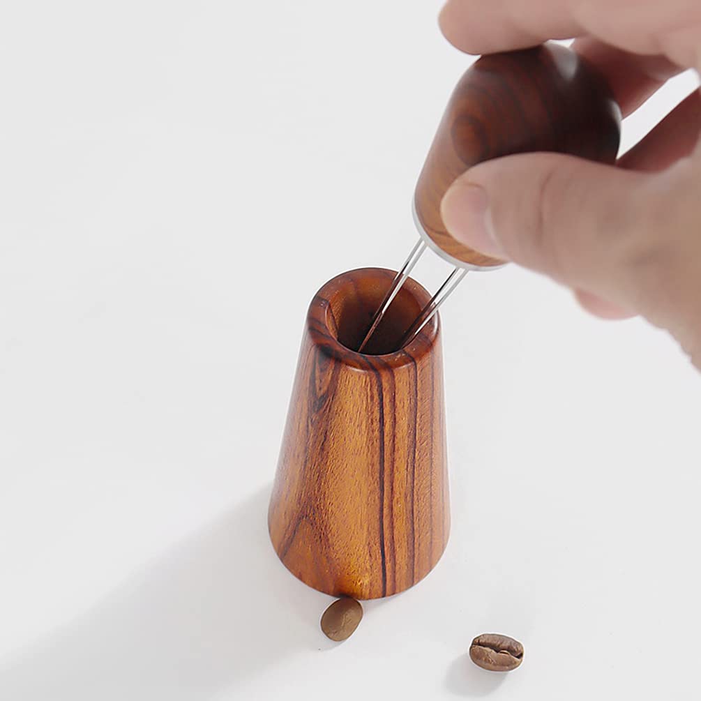 Premium Espresso Coffee Needle Distributor - Barista WDT Tool with Stainless Steel Needles & Natural Wood Handle - Essential Coffee Tamper Accessory for Perfect Espresso Extraction - Ideal for Home Baristas & Coffee Shops