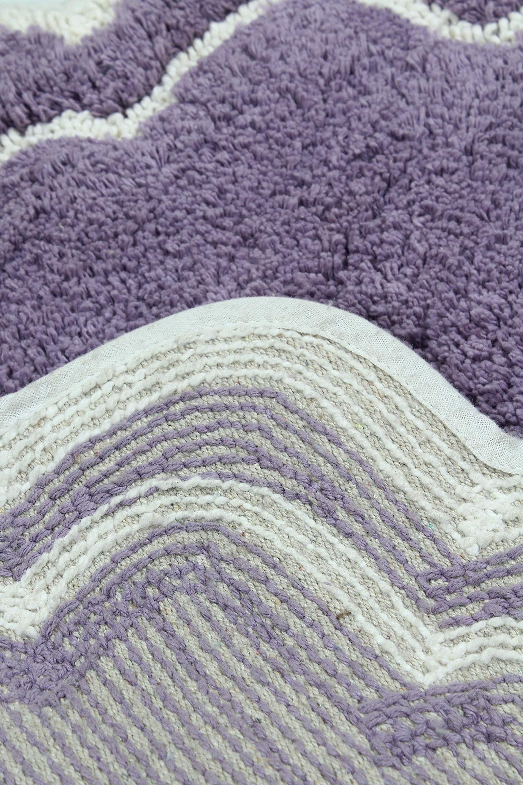 Premium U-Shaped Toilet Rug - Extra Thick Non-Slip Bath Mat, 100% Cotton Soft & Absorbent, Machine Washable 20