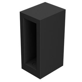 Stainless Steel Slimline Rail Wall Bracket - Matte Black SS304 for Shelving, Kitchen, Bathroom & Garage Storage Organization