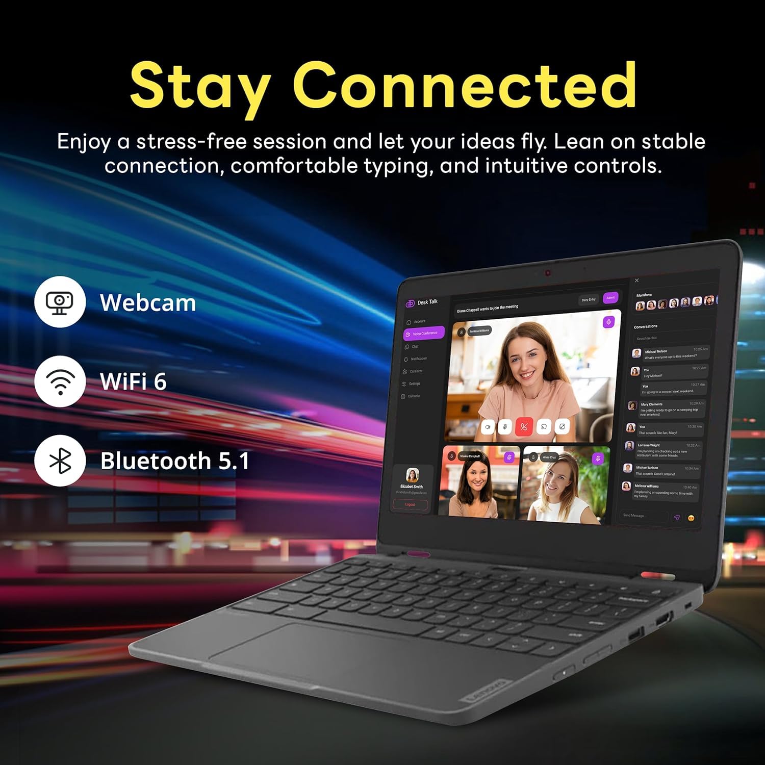 Lenovo Chromebook 300e Yoga 11.6