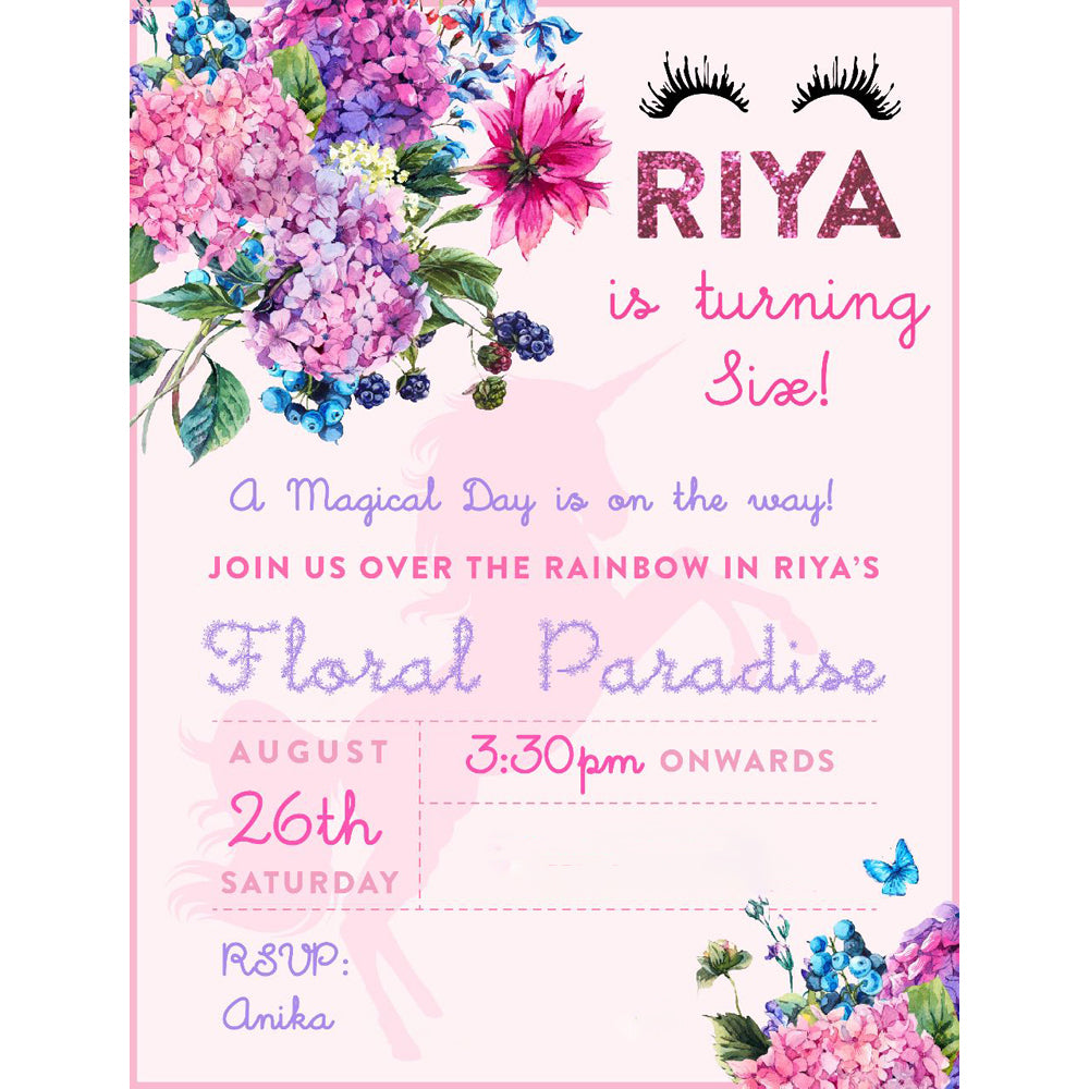Custom Birthday E-Invitations | Digital Party Invites for Kids & Adults | Perfect for Virtual Celebrations & Online Events