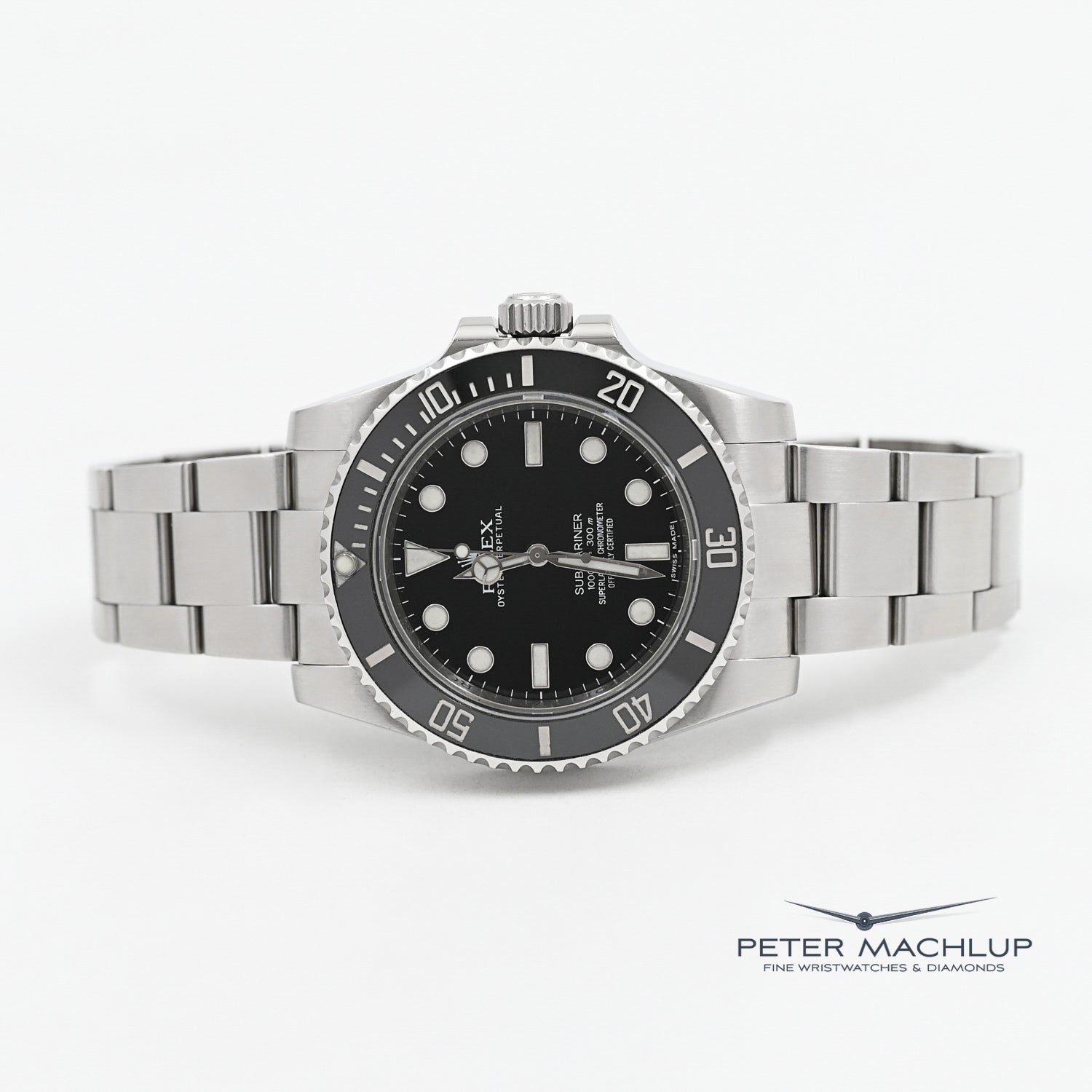 Original Title: Rolex Submariner No Date 2014   Optimized Title: **Authentic Rolex Submariner No Date 114060 Stainless Steel Watch 2014 - Men's Luxury Diver Timepiece for Professional Diving & Everyday Wear**