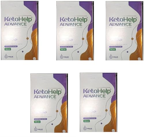 KetoHelp Shampoo for Hair Growth & Scalp Health - Pack of 5 | Sulfate-Free, Biotin-Enriched Formula for Men & Women | Perfect for Daily Use & Keto Diet Lifestyle