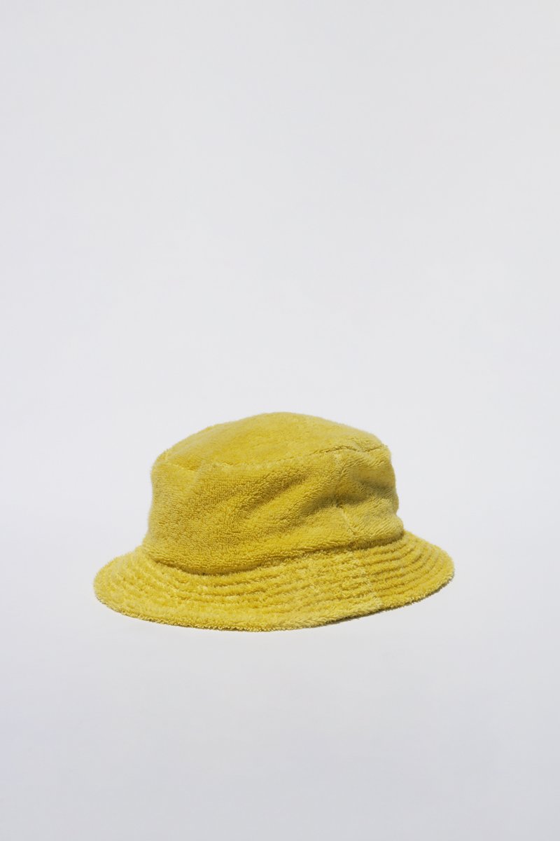 Lite Year Terry Bucket Hat for Women & Men - Soft Cotton Summer Sun Hat in Yellow - Perfect for Beach, Outdoor Activities & Fashion Accessories