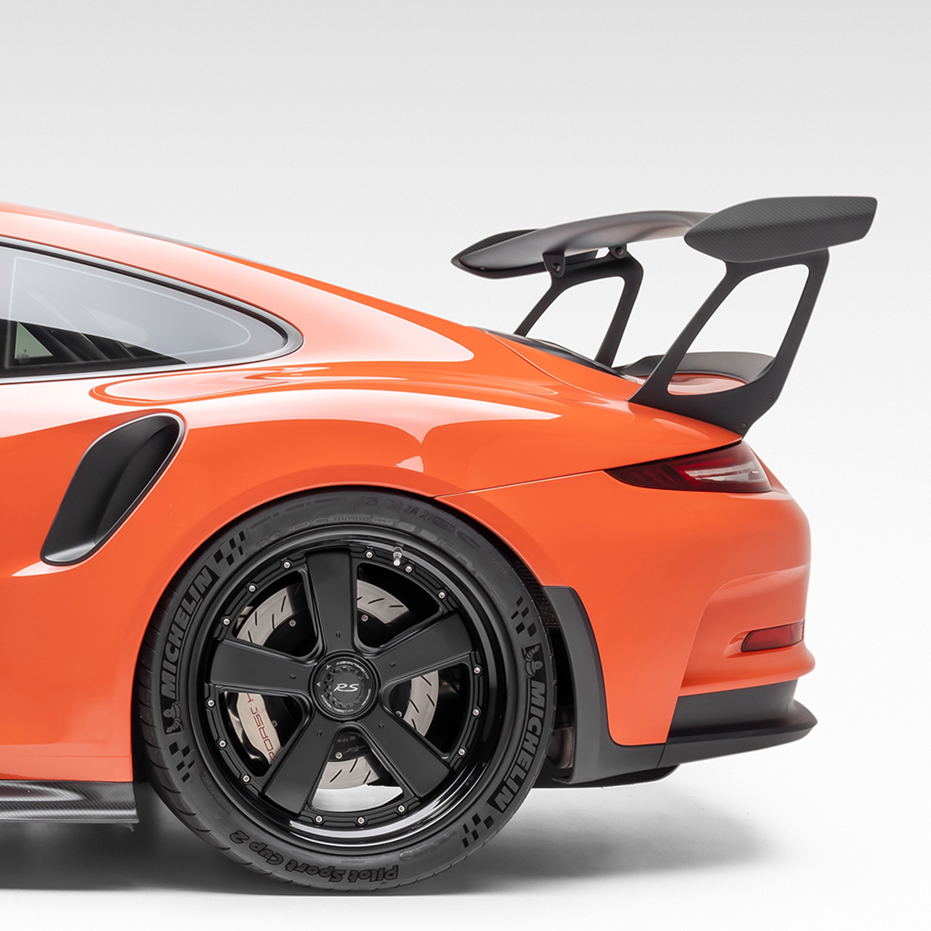Porsche 991.1 911 GT3RS Extended Wing Risers - High Performance Spoiler Lift Kit for Track Racing & Car Enthusiasts