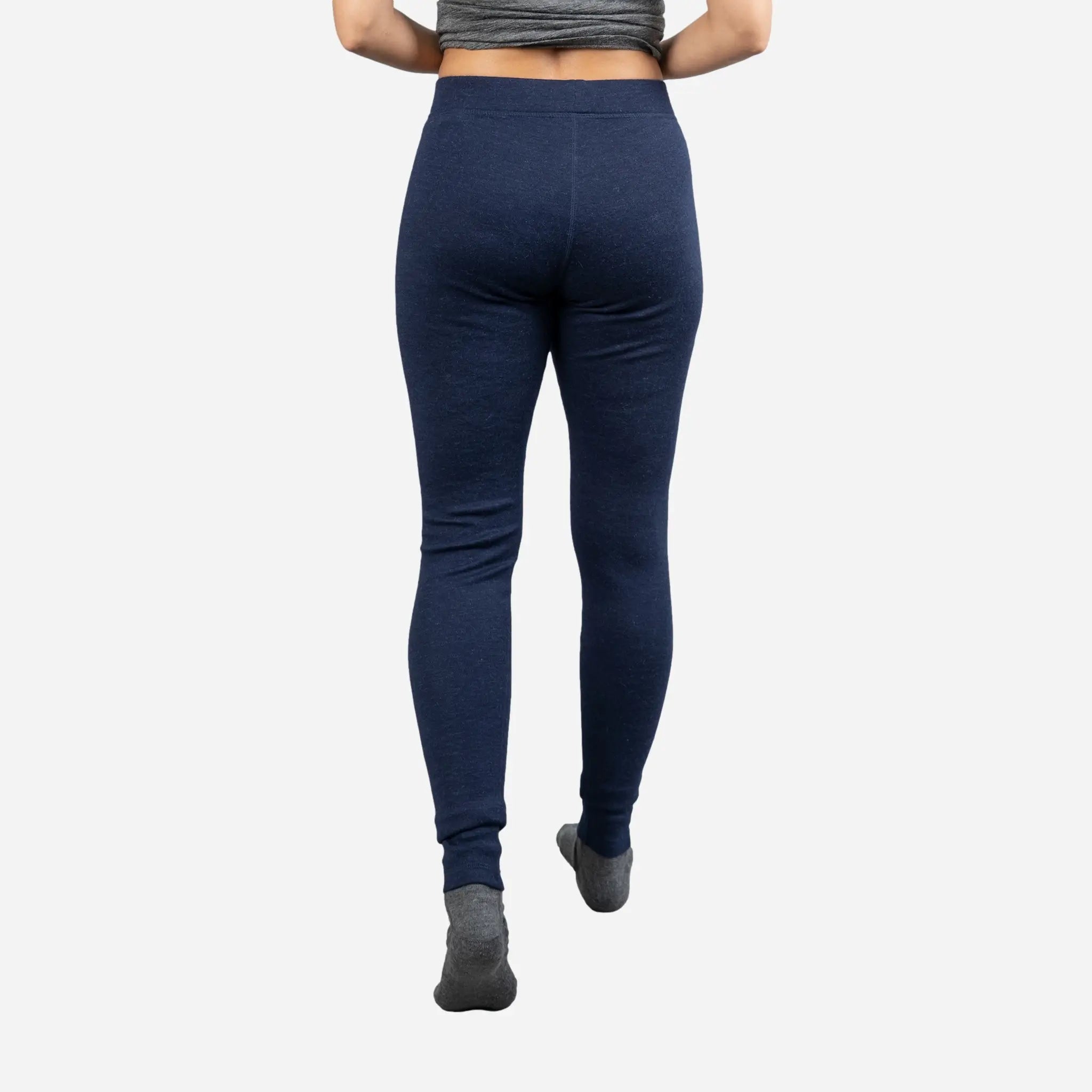 Premium Women's Alpaca Wool Leggings - 300 GSM Lightweight Thermal Base Layer for Yoga, Hiking & Winter Outdoor Activities