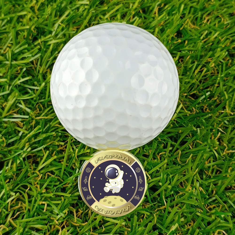 Premium Golf Ball Markers with Hat Clips - 12-Piece Set with Storage Box for Men & Women | Magnetic Golf Accessories for Caps & Visors | Perfect Golf Tournament Gifts & On-Course Essentials