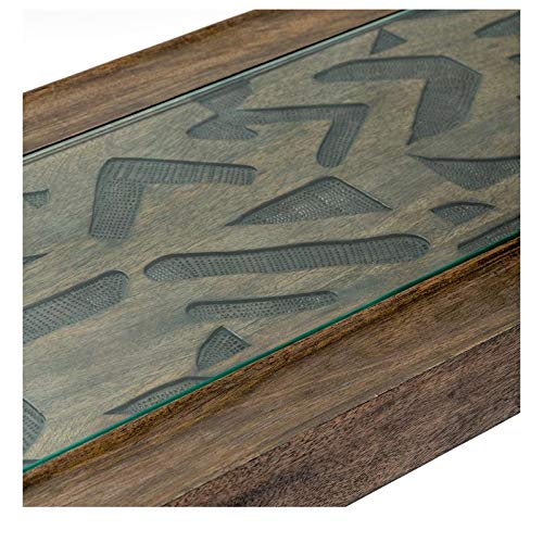 Brown Valmont Wood Console Table - Crestview Collection Evolution | Entryway, Living Room & Hallway Furniture for Home Decor