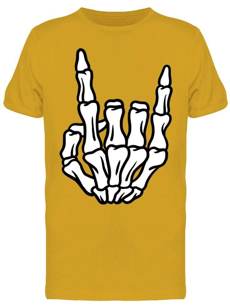 Skeleton Hand Graphic T-Shirt for Men | Gothic Horror Punk Style Tee | Perfect for Halloween, Concerts & Alternative Fashion