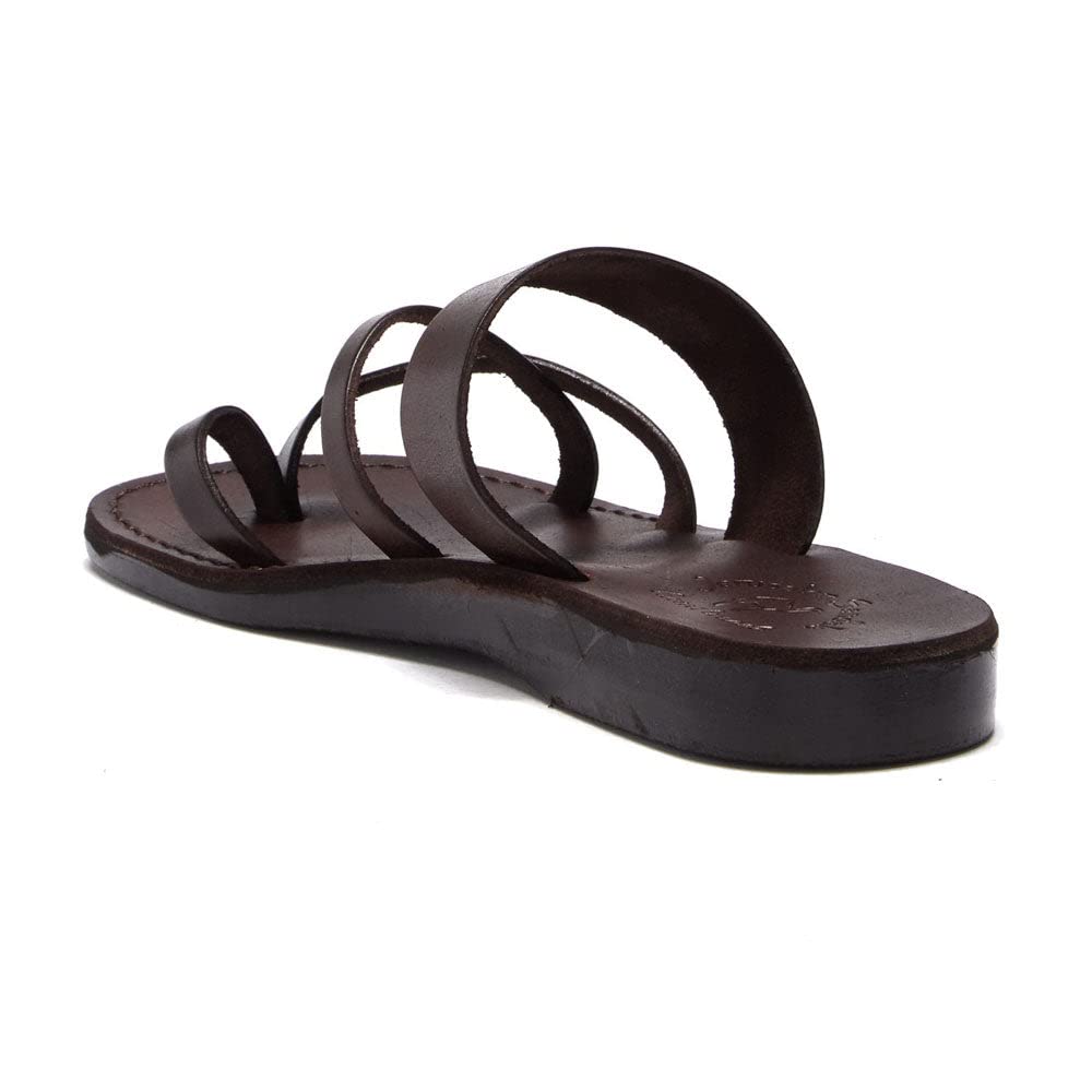 Exodus Men's Leather Strappy Sandals - Comfortable & Stylish Casual Footwear for Summer, Beach, and Outdoor Activities