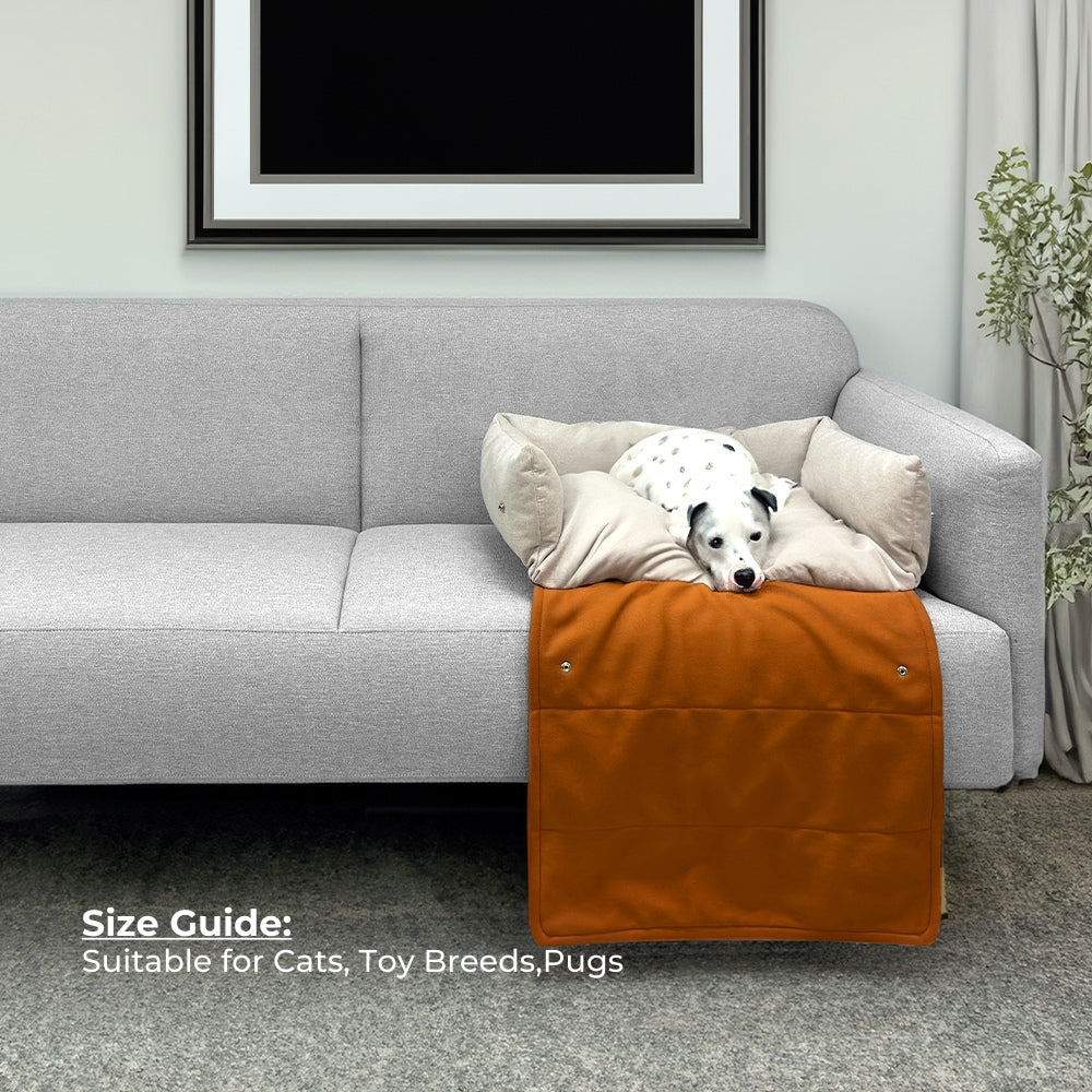 Premium Nova Pet Bed - Ultra Soft & Washable Dog & Cat Bed for Comfortable Sleep - Perfect for Home, Crate & Travel Use