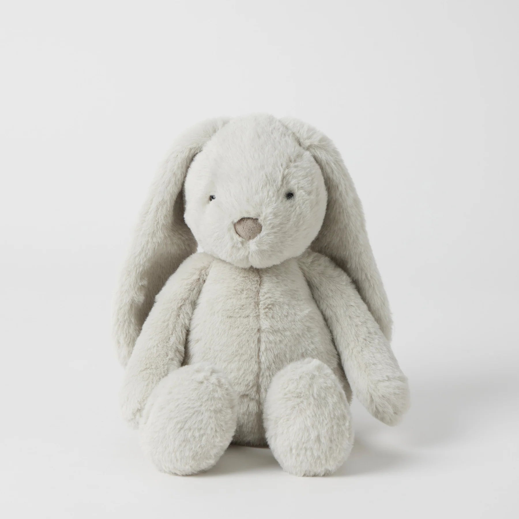 Soft Grey Medium Plush Bunny Toy - Cute & Cuddly Stuffed Animal for Kids, Perfect for Easter Gifts, Nursery Decor & Toddler Playtime