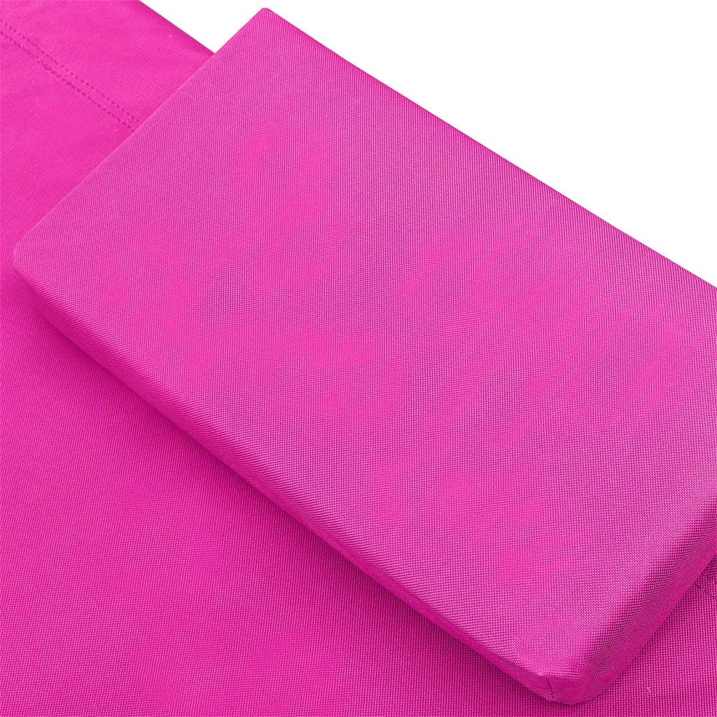 Pink Outdoor Patio Lounge Bed Fabric - Waterproof & Durable for Garden, Poolside, and Backyard Relaxation