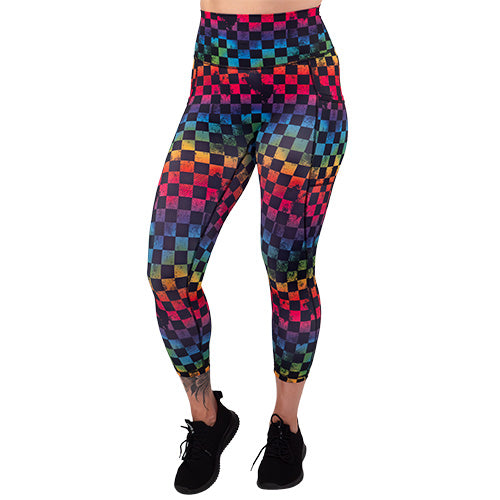 Prismatic Leggings for Women - High Waisted Yoga Pants with Colorful Geometric Patterns | Perfect for Yoga, Gym, Running & Everyday Wear