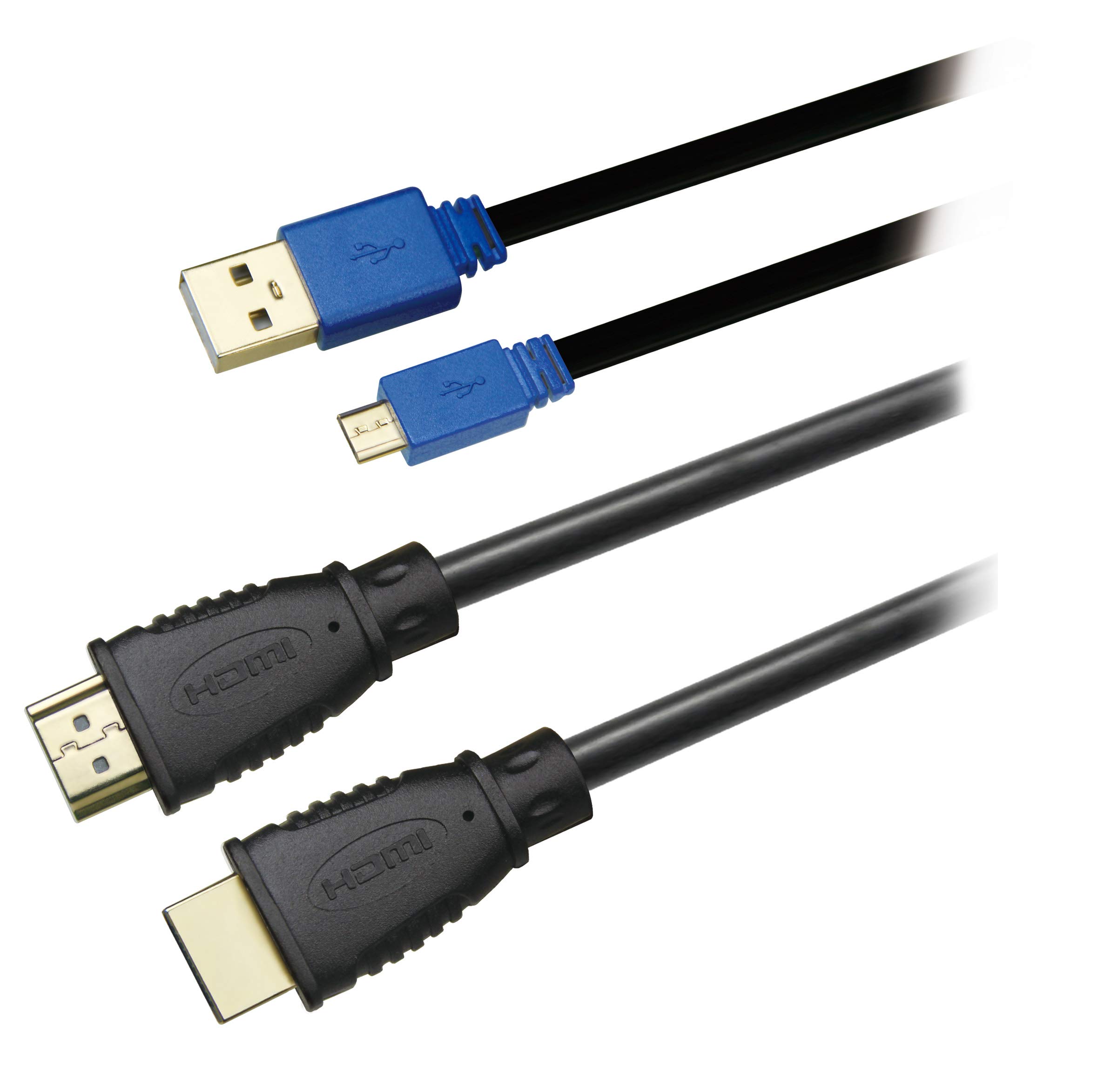 iMW - HDMI Cable and USB Cable Bundle for PlayStation 4 - Perfect for Gaming Setup and Accessories Connection