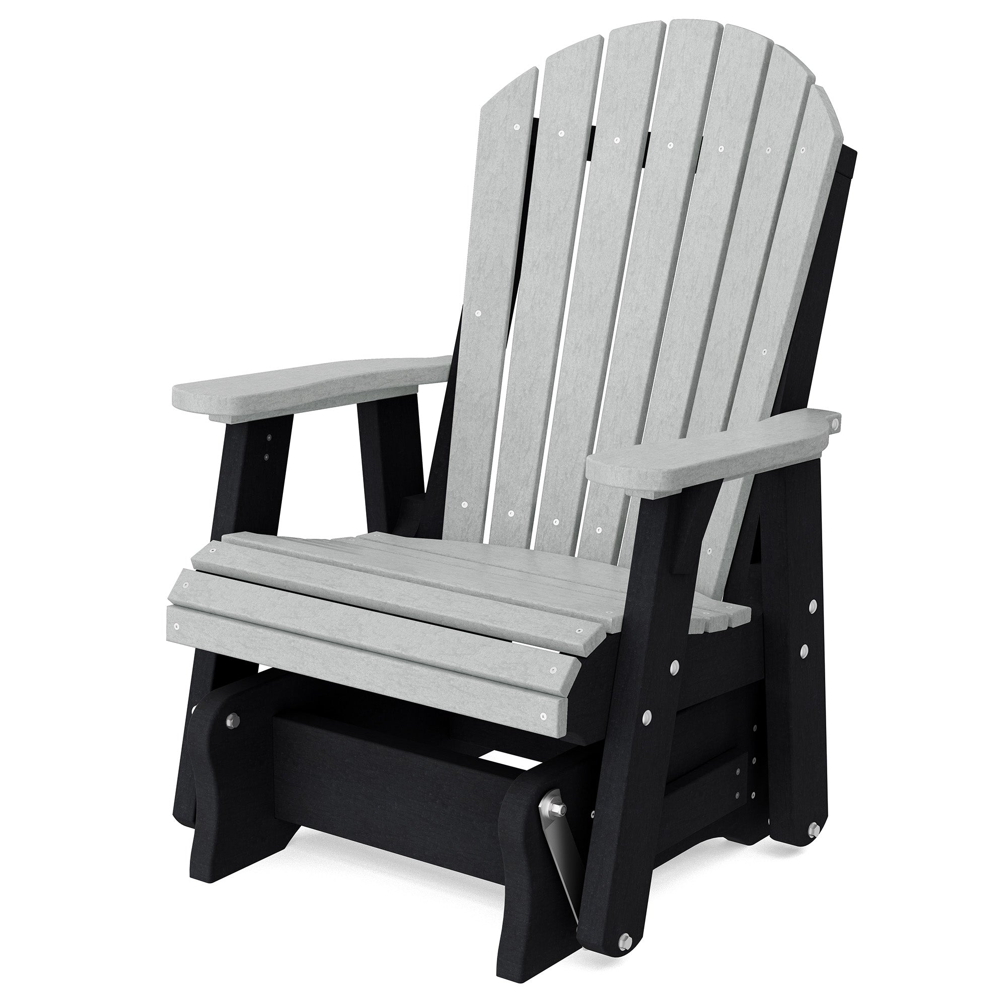 Heritage Single Glider Rocking Chair - Classic Wooden Nursery Glider for Baby Room, Breastfeeding & Relaxation - Perfect for Nurseries, Bedrooms & Living Rooms