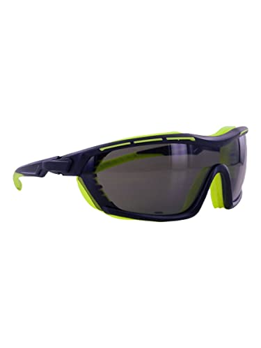 Z87 Certified Anti-Fog Safety Glasses with Ratcheting Temple - Smoke Lens (24 Pack) - ANSI Approved Protective Eyewear for Construction, Woodworking & Industrial Use