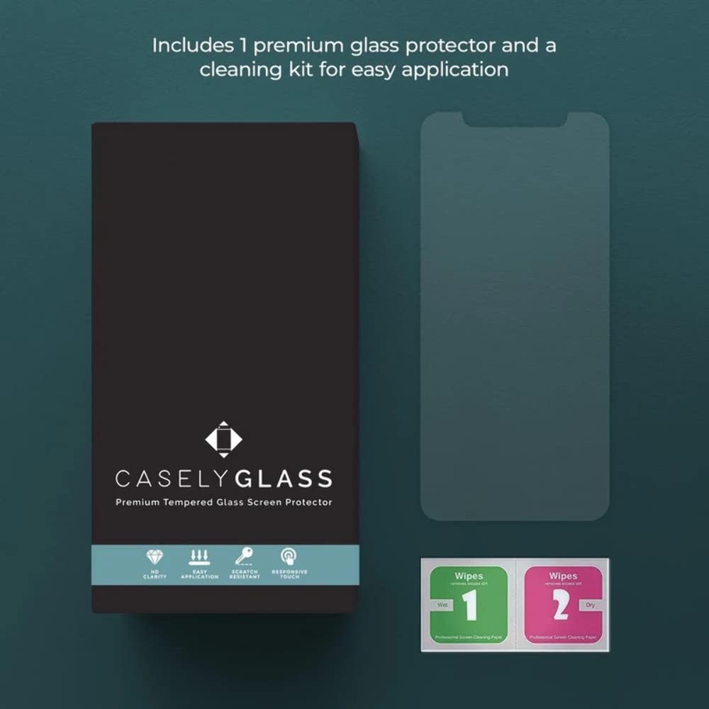 Casely Tempered Glass Screen Protector for iPhone SE (2020 & 2022), iPhone 8, 7, 6/6s - HD Clear, Anti-Scratch, Bubble-Free Protection - Perfect for Everyday Use, Travel & Work