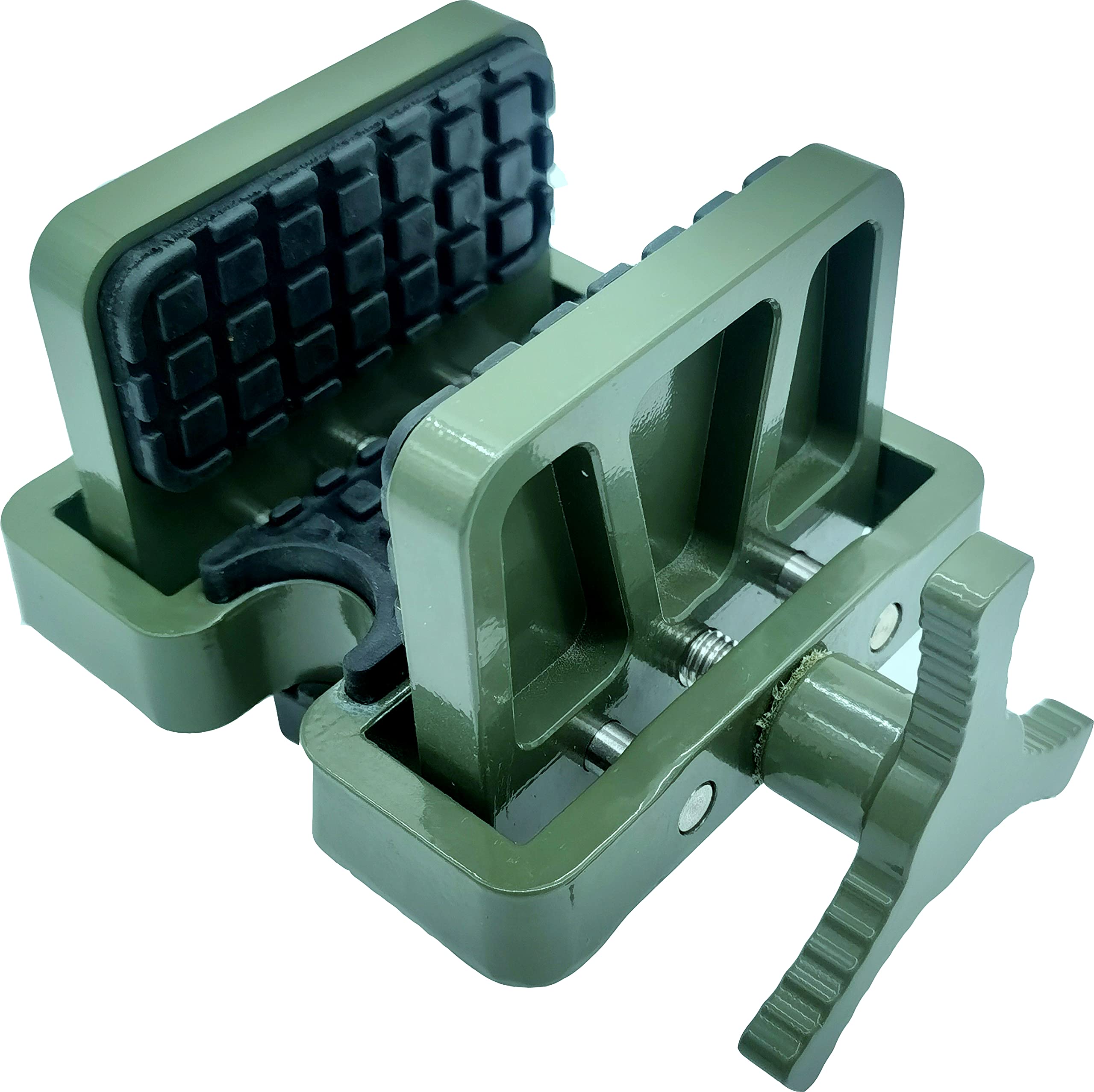 Gun Saddle Shooting Rest - Adjustable Rifle Cradle & Tripod Clamp for Primos Stick | Hunting Accessories for Stable Shooting (Outdoor Hunting, Target Practice, Long Range Shooting)