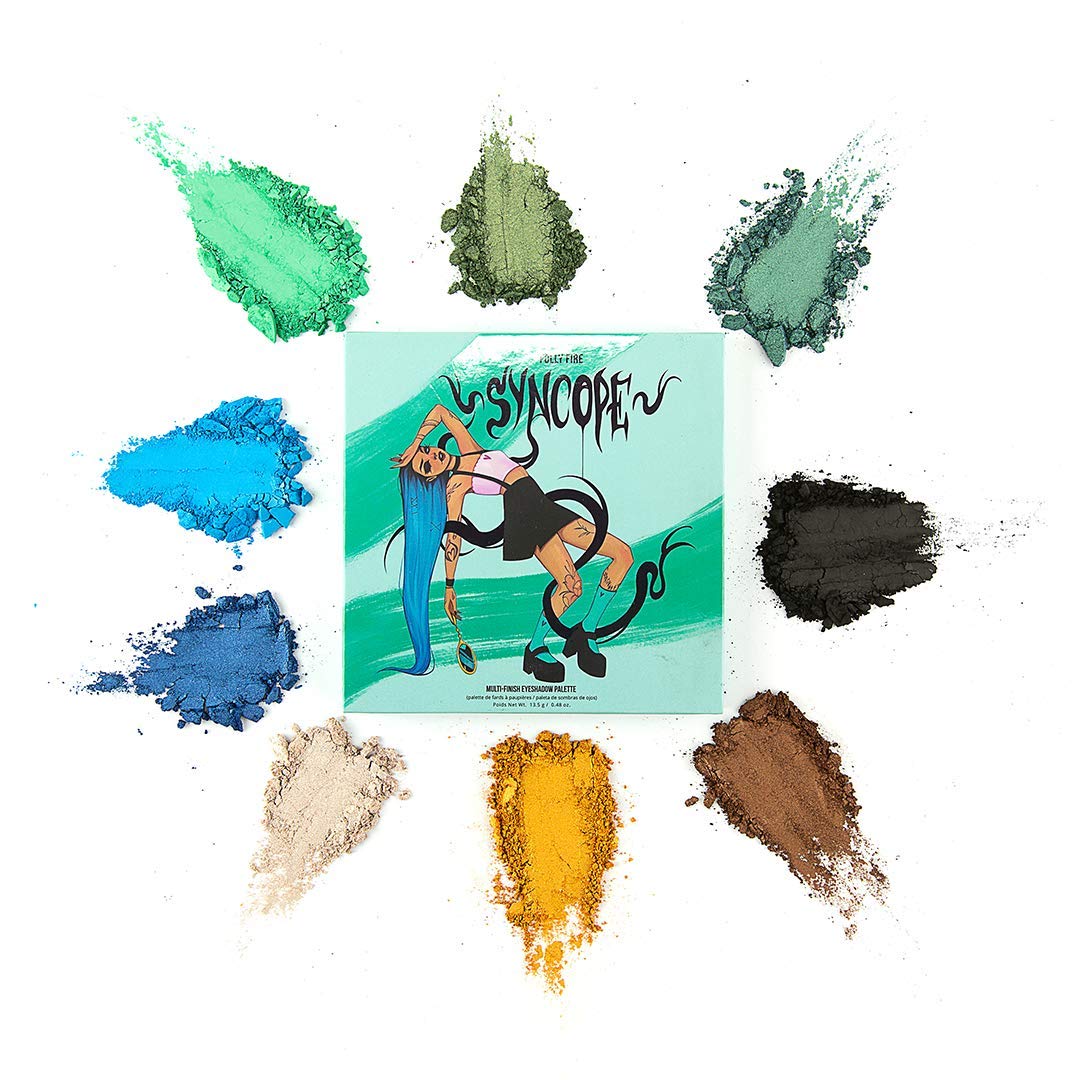Folly Fire Syncope Palette - Multi-Finish Eyeshadow Palette (0.48 oz) for Day & Night Makeup Looks | Vegan & Cruelty-Free Eyeshadow Set for Professional or Everyday Use