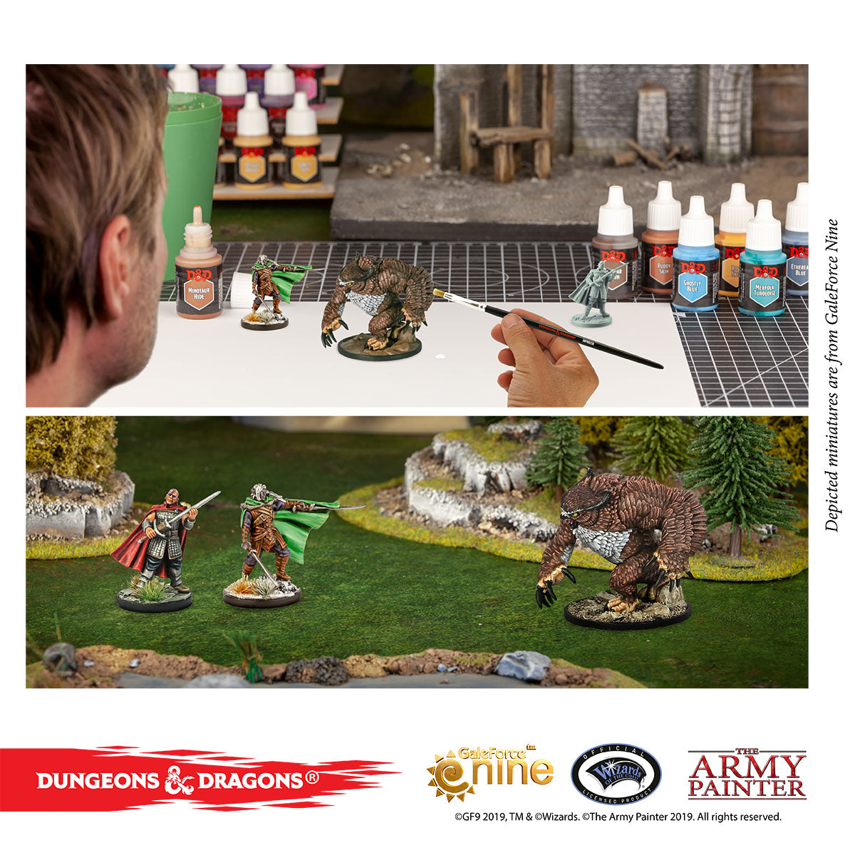 D&D Nolzur's Marvelous Miniature Paint Brush Set for Dungeons & Dragons - Premium Detail Brushes for Tabletop RPG Miniature Painting & Wargaming