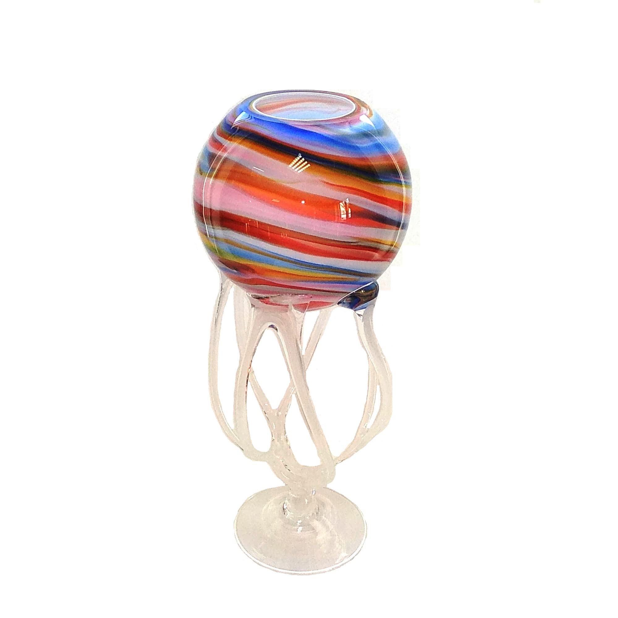 Elegant Modern Glass and Marble Vase - 16