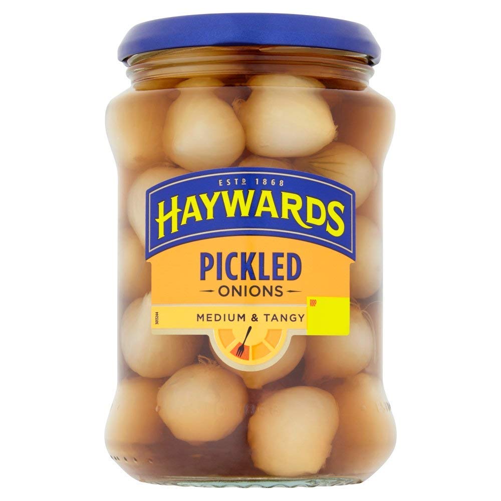 Haywards Pickled Onions 400g - 3 Pack | Tangy & Crunchy British Style Pickled Onions | Perfect for Sandwiches, Salads & Charcuterie Boards