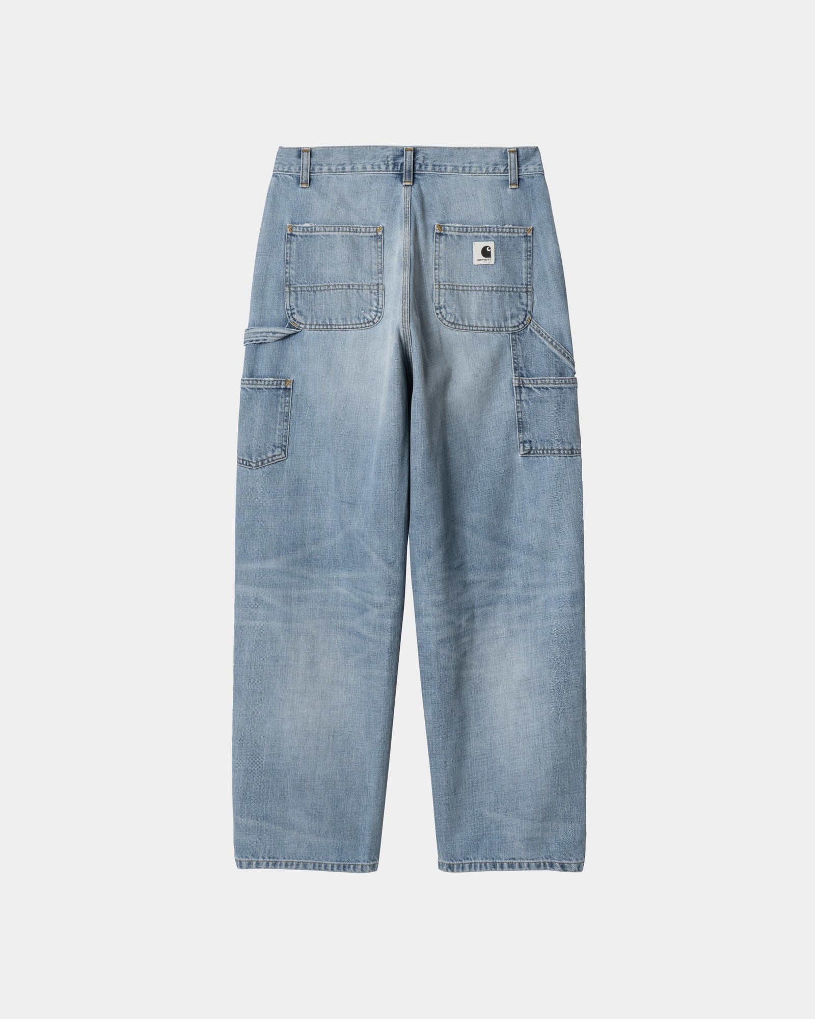 Women's Brandon Double Knee Work Pants - Burst Washed Blue Denim | Durable & Comfortable for Work, Hiking & Outdoor Activities