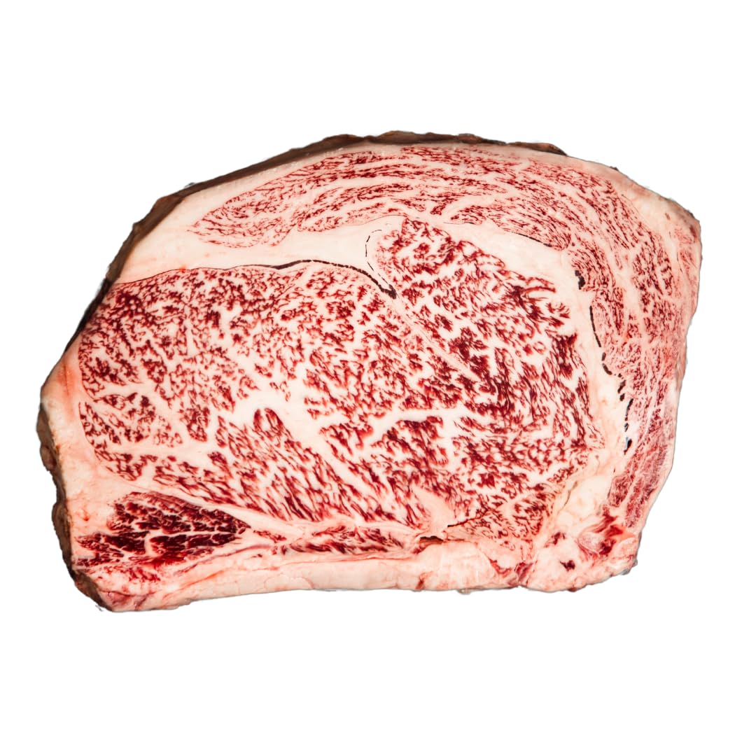 Premium Japanese A5 Wagyu Ribeye Steak - 16oz Kagoshima Sourced, 100% Authentic Gourmet Beef for Grilling, Fine Dining & Special Occasions