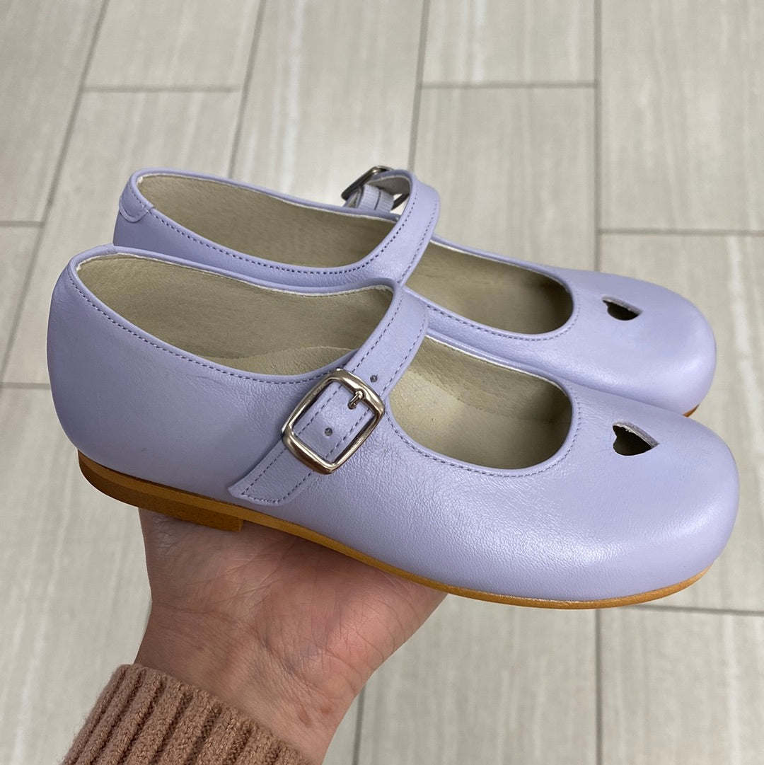 Sonatina Purple Heart Mary Jane Flats for Women - Comfortable & Stylish Ballet Shoes for Work, Casual Wear, and Special Occasions