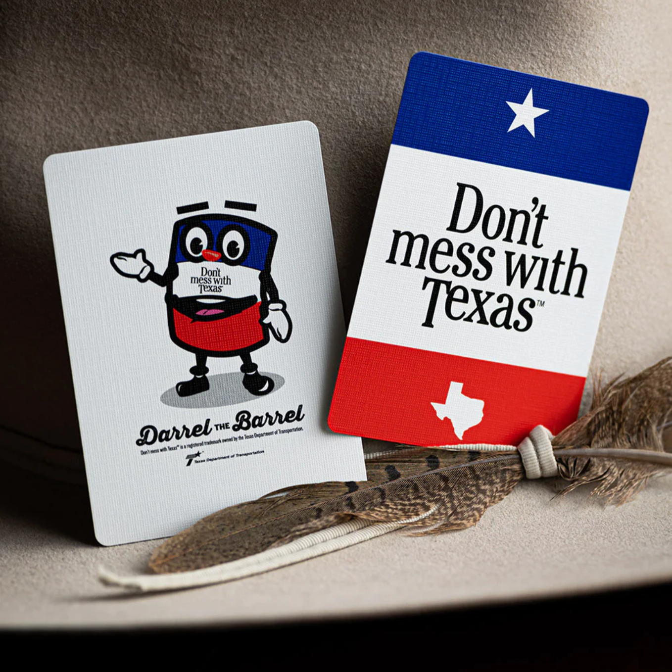 Don’t Mess With Texas Playing Cards - Premium Poker Deck with Unique Texas Design - Perfect for Game Nights, Poker Parties & Travel Entertainment