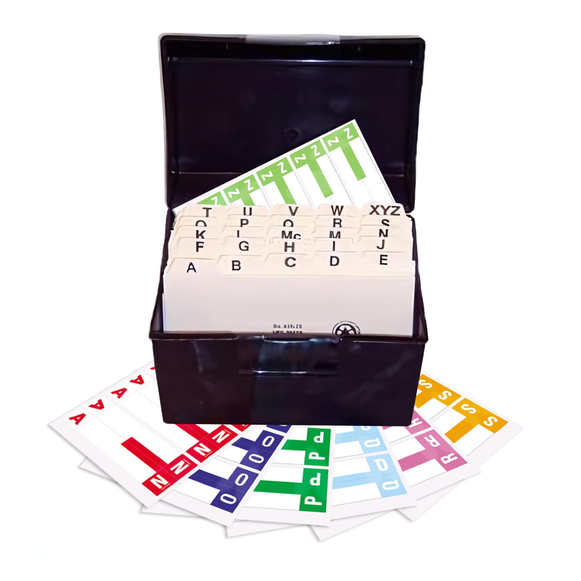 A to Z Alphabet Labels for File Folders - 1500 Medical Color Coding Stickers with File Box & Indexes | Compatible with Smead NCC - SNCC Series | Perfect for Doctor Offices, Medical Chart Organization & Office Filing Systems