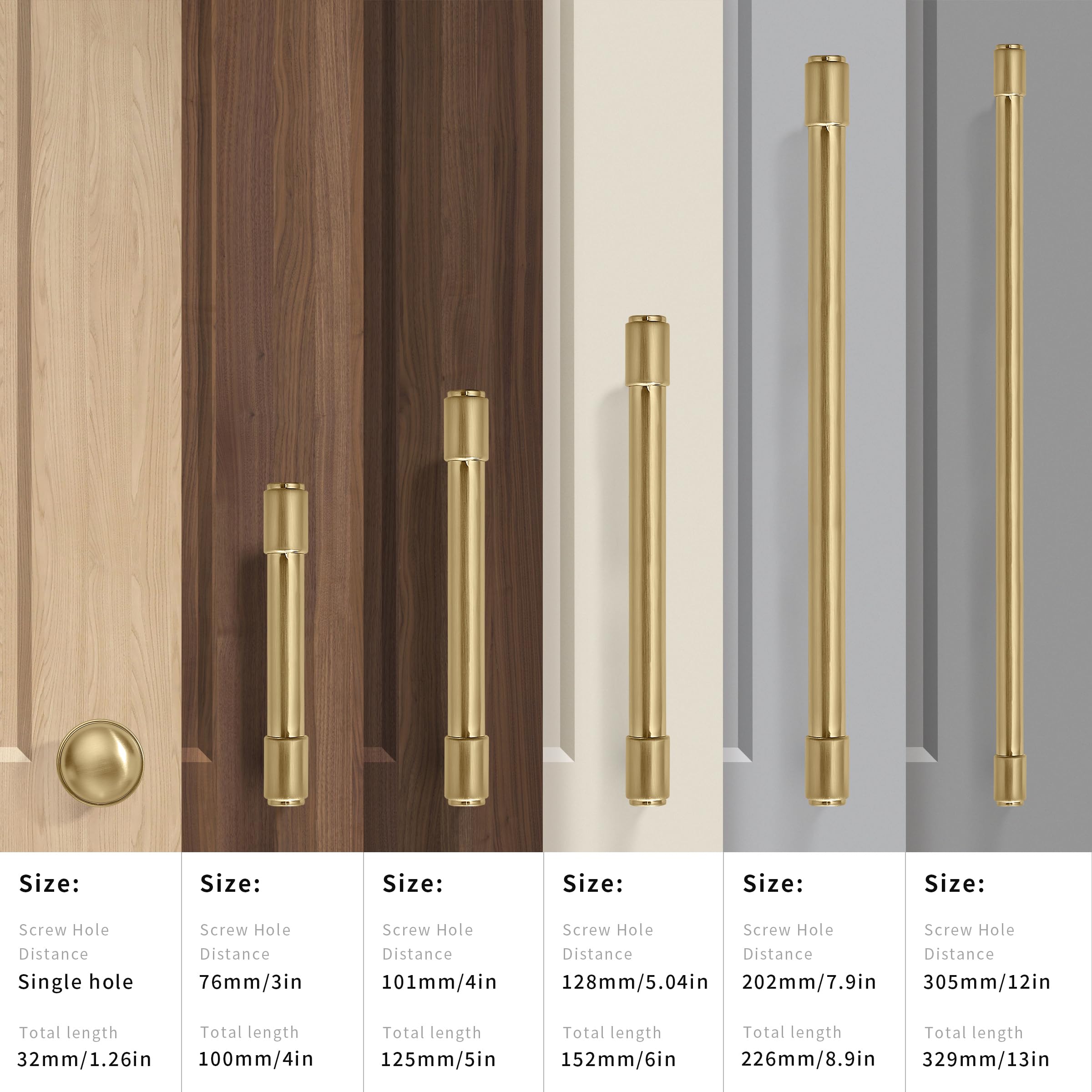 2 Pack 12 Inch Champagne Bronze Cabinet Pulls - Gold Drawer Handles for Kitchen Cabinets & Cupboards - Elegant Champagne Brass Hardware for Drawers, Wardrobes & Furniture (Perfect for Modern Kitchen & Bathroom Renovations)