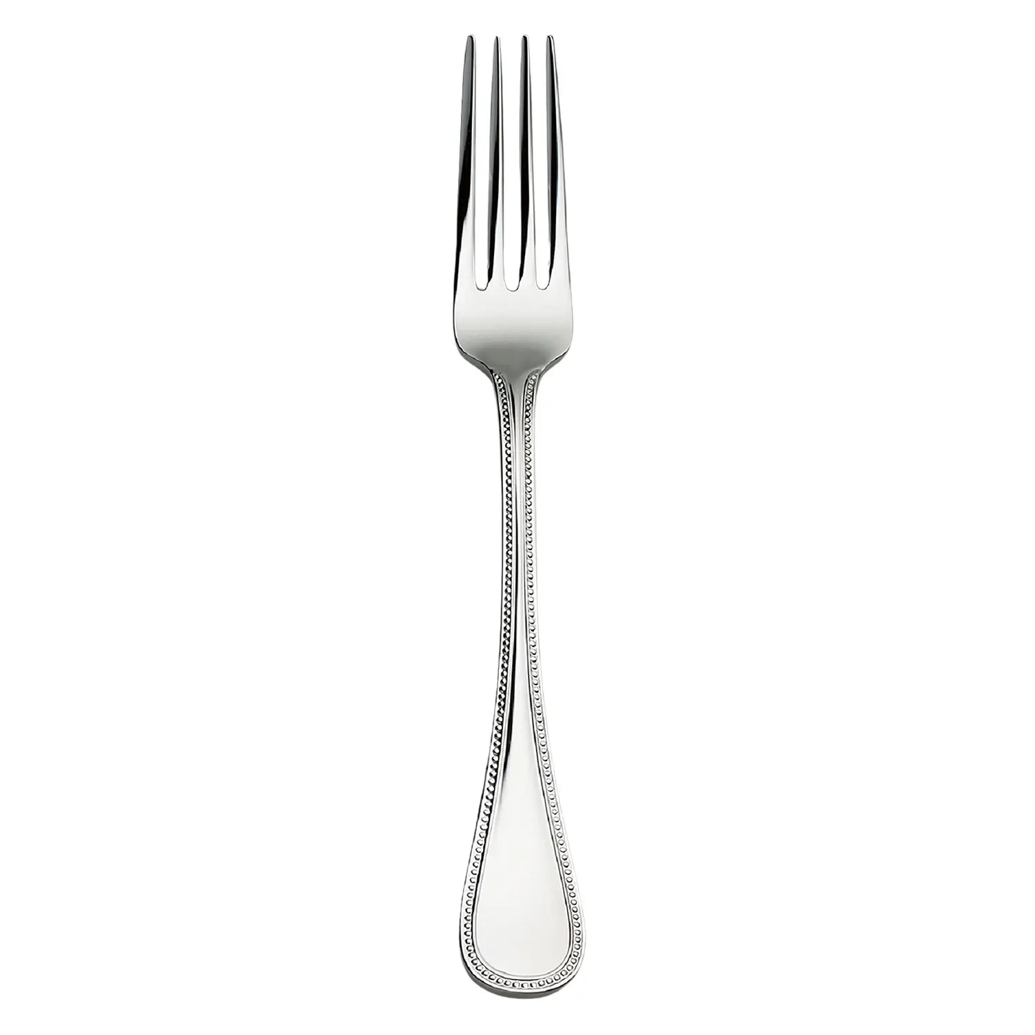 Luckywood Elegant French Style Stainless Steel Dessert Forks Set of 4 - Perfect for Cake, Pastry, and Fruit Serving - Ideal for Parties, Weddings, and Fine Dining
