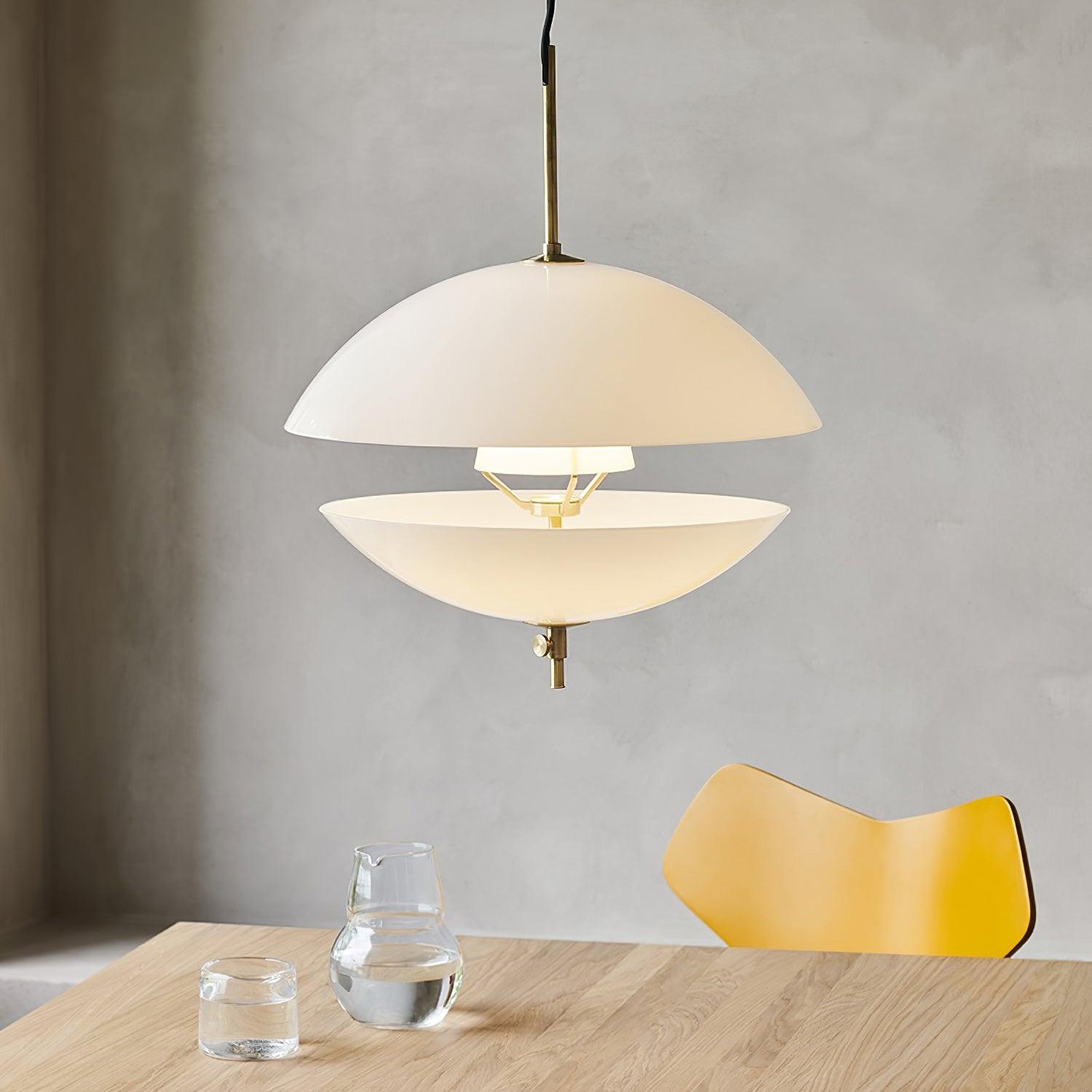Miller Shell Pendant Light - Modern Coastal Ceiling Fixture for Living Room, Bedroom, or Dining Area | Elegant Seaside Decor with Natural Texture