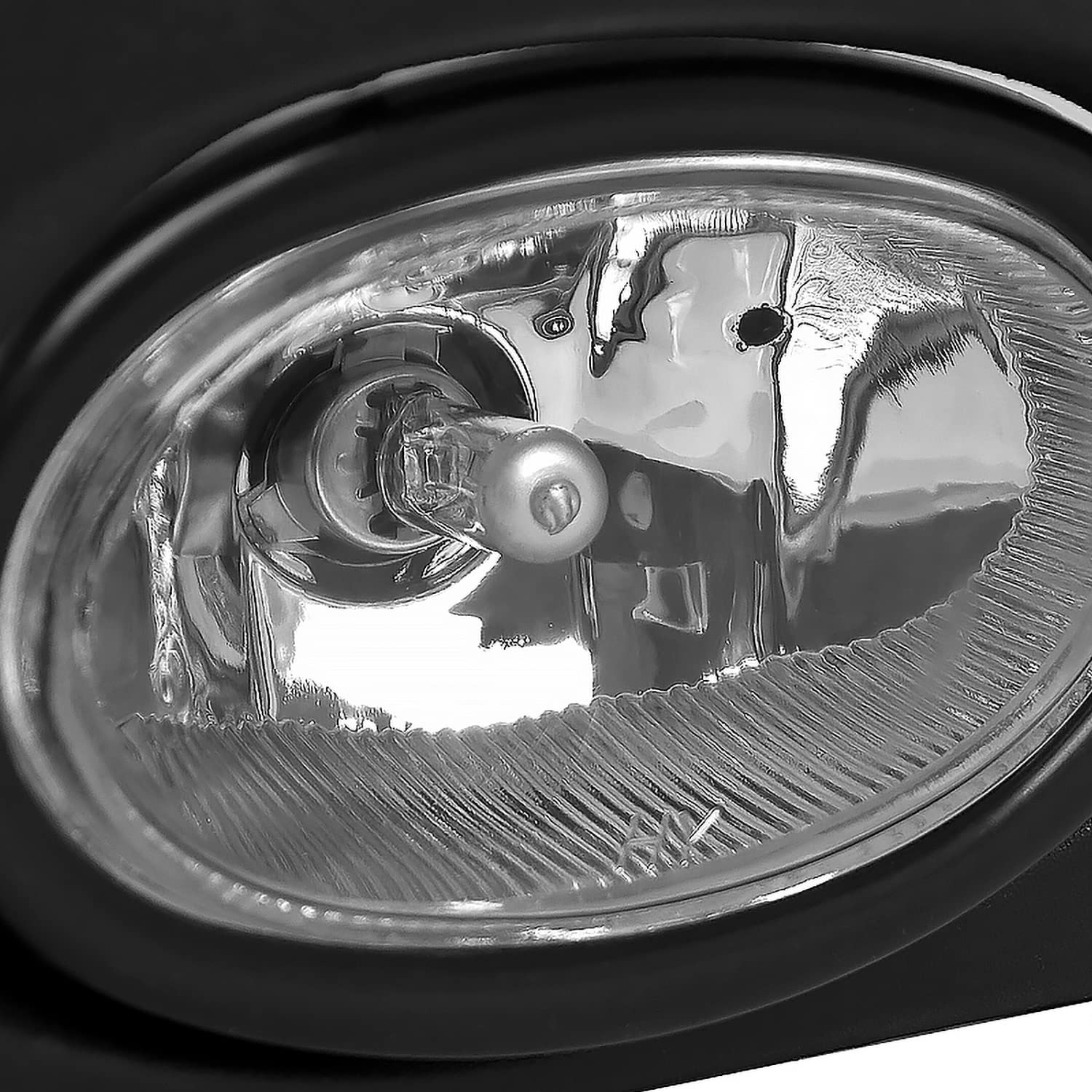 Spec-D Tuning Chrome Halo LED Projector Headlights & Fog Lights Grille - Compatible with 2001-2003 Honda Civic 2/4 Door (Left + Right Pair Headlamp Assembly) - Upgrade for Night Driving & Enhanced Visibility