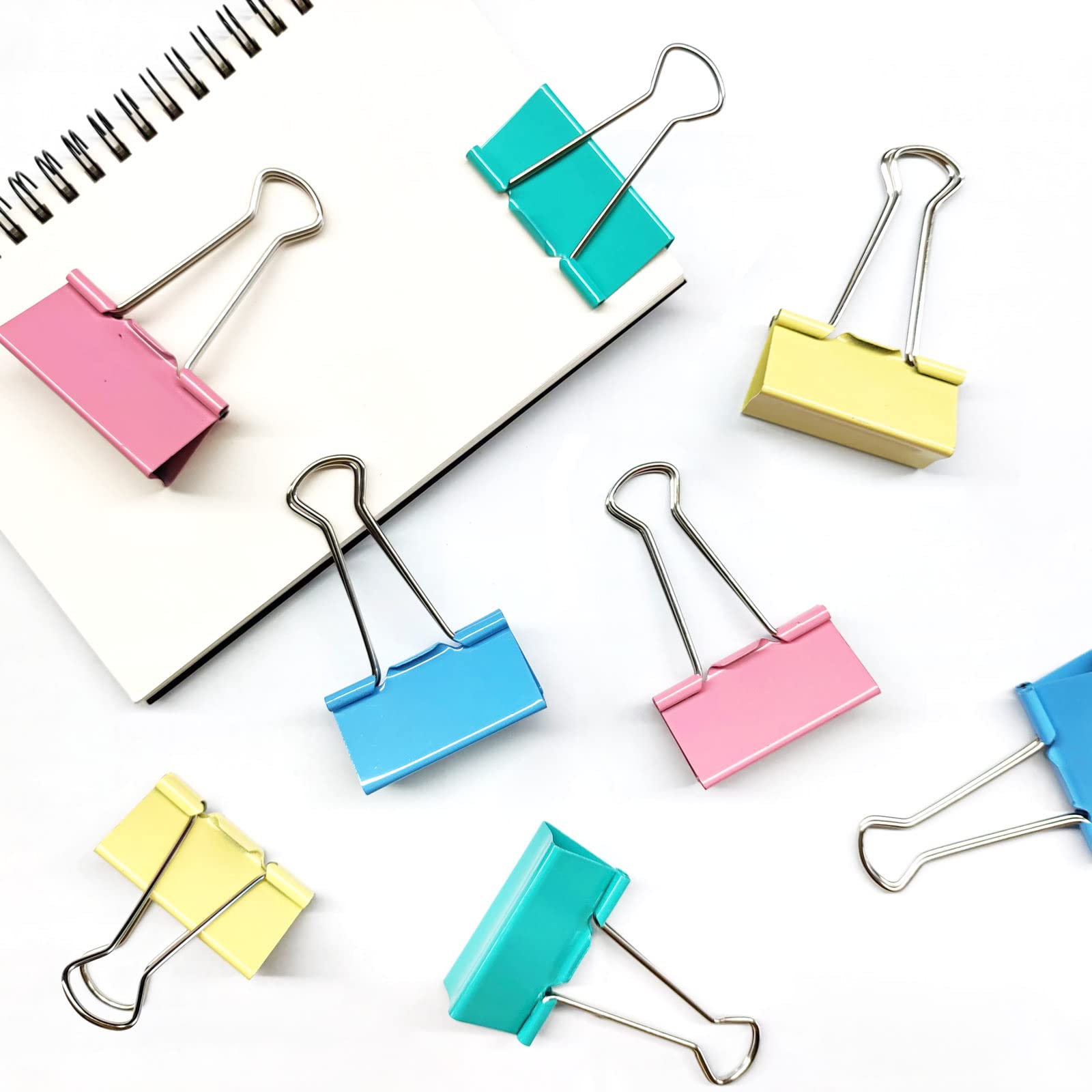 2 Inch Extra Large Binder Clips - 36 Pack Colorful Paper Clamps for Office Supplies (4 Vibrant Colors) | Perfect for Organizing Documents, Files, and Bulletin Boards