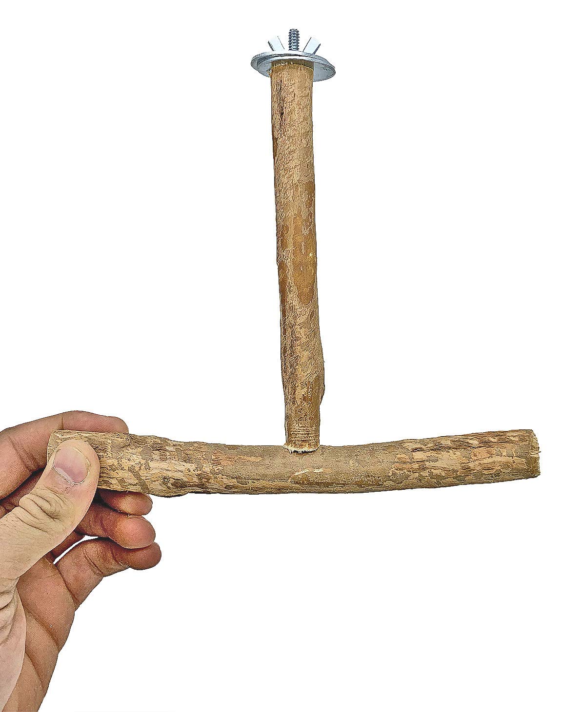 Bonka Bird Toys 3238 T Perch Swing - Small, Medium & Large Size Bird Toy for Parakeets, Cockatiels & Lovebirds - Perfect for Cage Play & Exercise