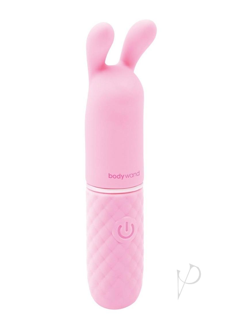 Bodywand Cuties Rabbit Rechargeable Silicone Rabbit Vibrator - Pink | Dual Stimulation G-Spot & Clitoral Massager for Women | Perfect for Solo Play & Couples Intimacy