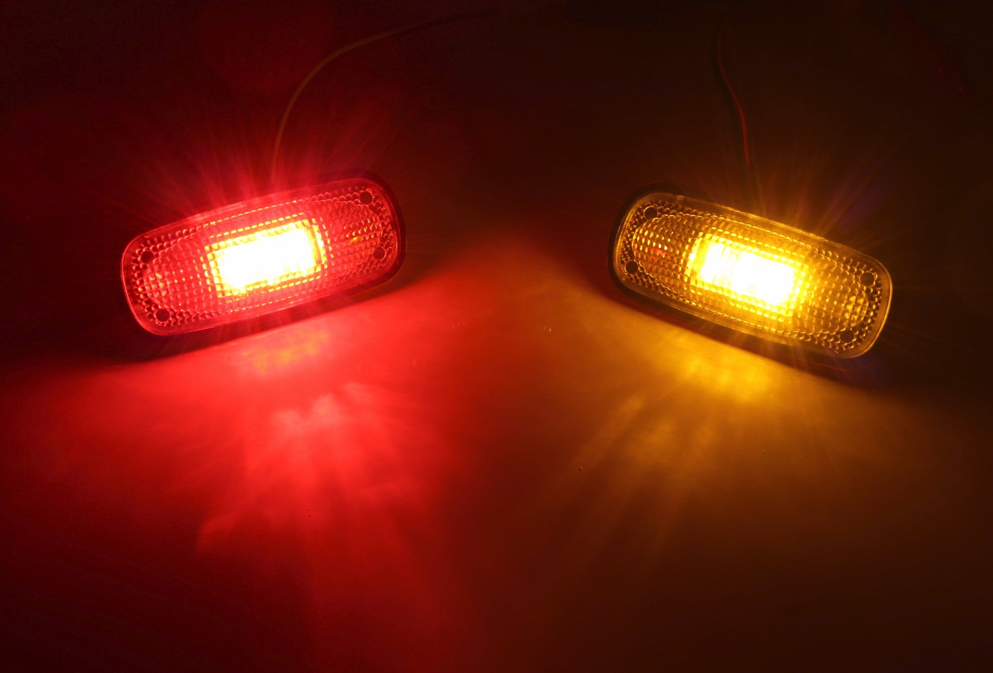 Clear LED Fender Bed Side Marker Lights for Dodge RAM 2500 3500 HD Truck - Durable Amber Lens for Enhanced Visibility & Nighttime Safety (Perfect for Off-Roading, Towing & Heavy-Duty Use)