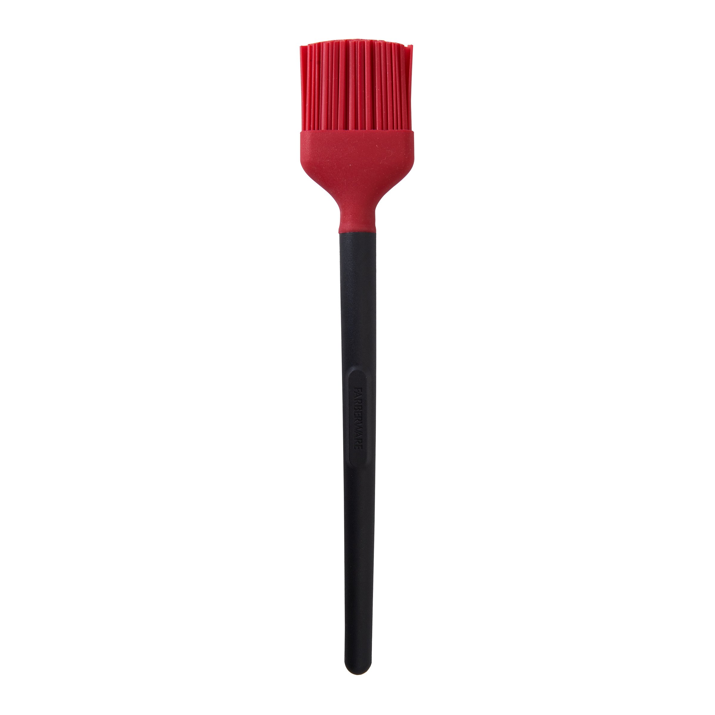 Farberware Professional Heat Resistant Silicone Basting Brush for Grilling & Baking - Red & Black Kitchen Tool for Basting Meat, Pastry & BBQ - Dishwasher Safe Cooking Utensil