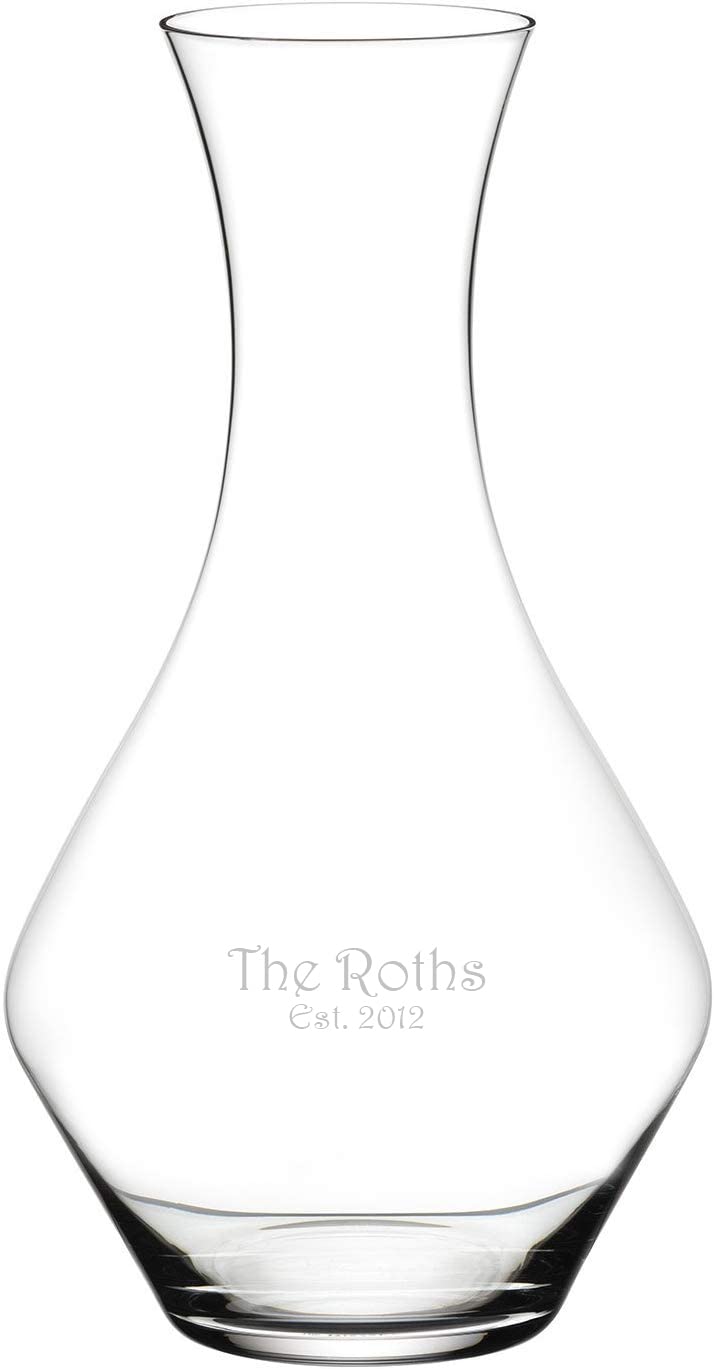 64oz Cabernet Magnum Wine Decanter - Large Crystal Glass Decanter for Red & White Wine - Custom Engraved Home Bar Accessories - Perfect Gift for Wine Lovers - Ideal for Dinner Parties, Wine Tasting & Special Occasions