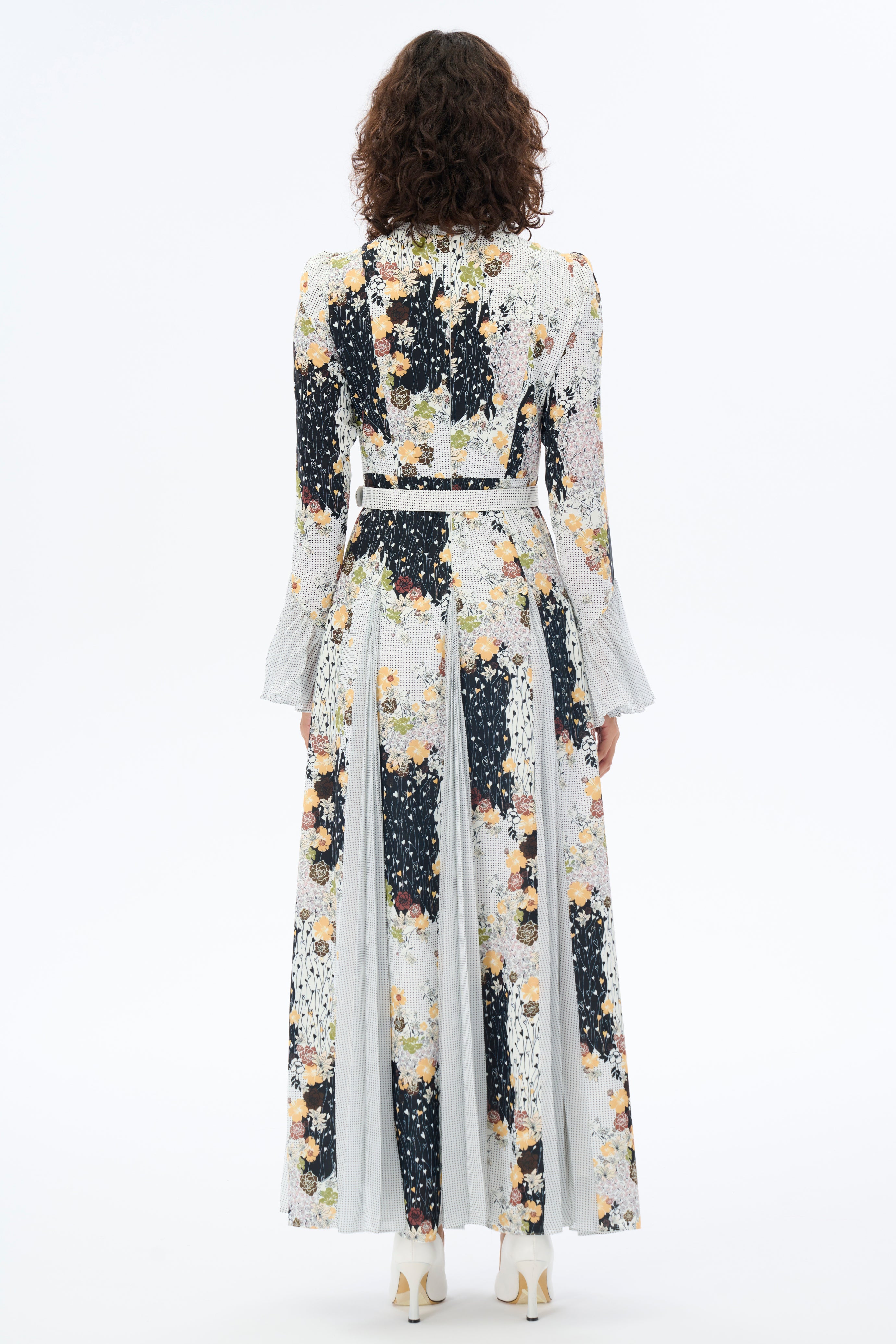 Elegant Pleated Slit Long Maxi Dress for Women - Flowy Formal Gown for Evening Parties, Weddings & Special Occasions