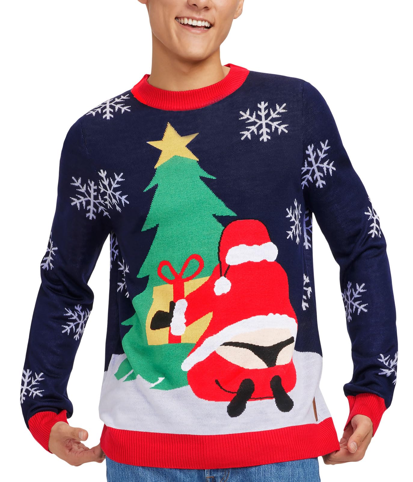 Funny Ugly Christmas Sweaters for Men | Colorful Holiday Pullovers | Hilarious Xmas Sweater Gifts for Parties & Family Gatherings