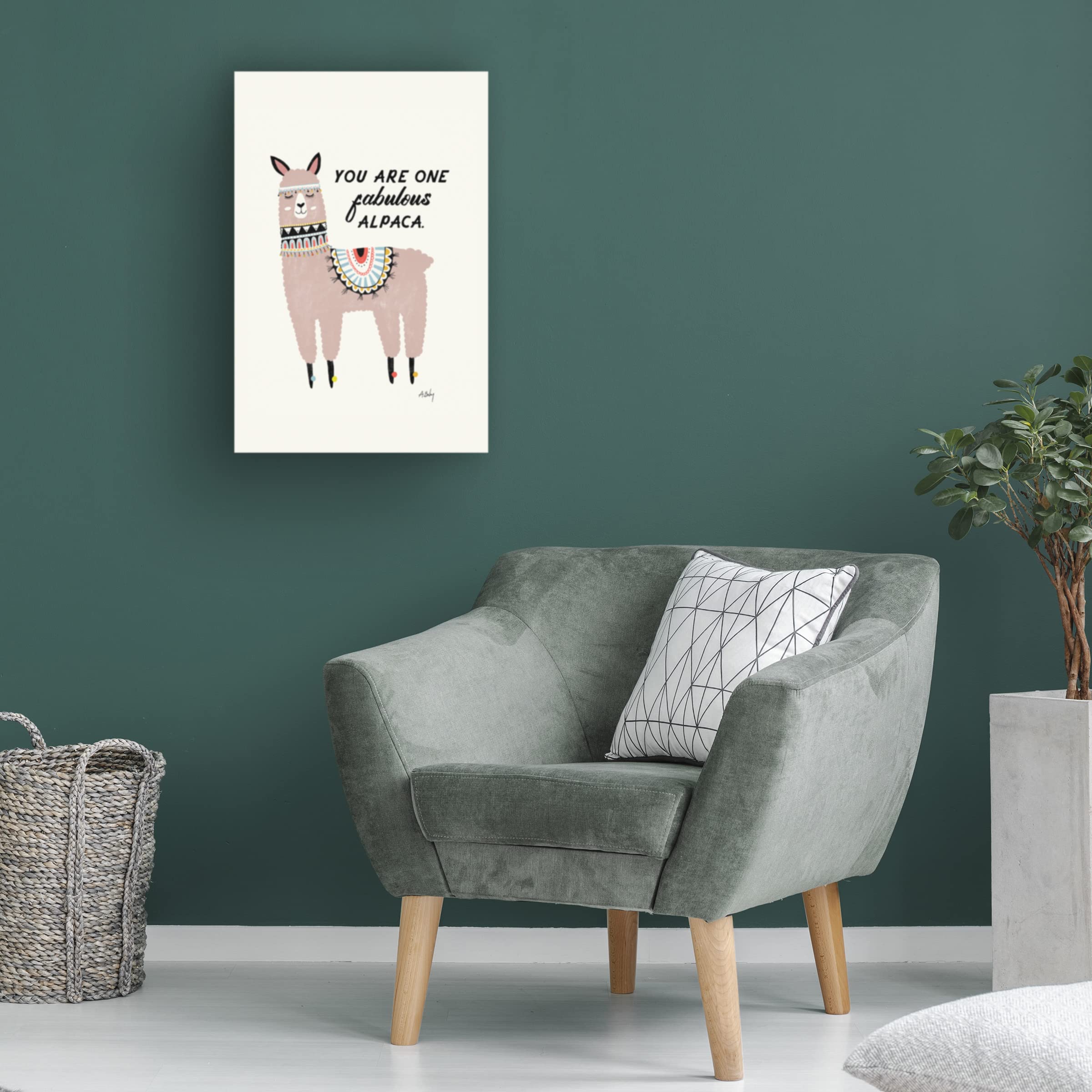Annie Bailey Art 'Fabulous' Canvas Wall Art Print - Modern Home Decor for Living Room, Bedroom & Office